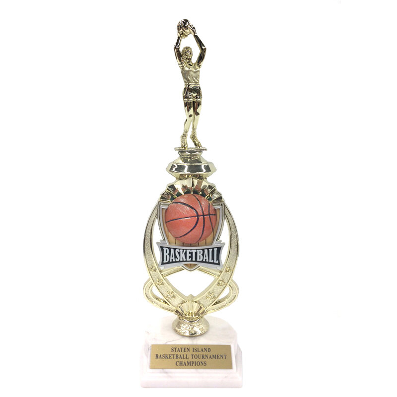 Details about   female BASKETBALL trophy  silver and gold marble base championship size 