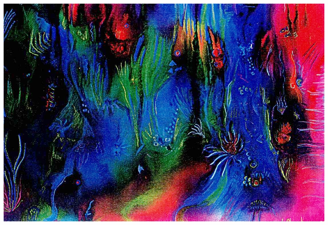 Color Caves 1999 14x8 Mixed Medium