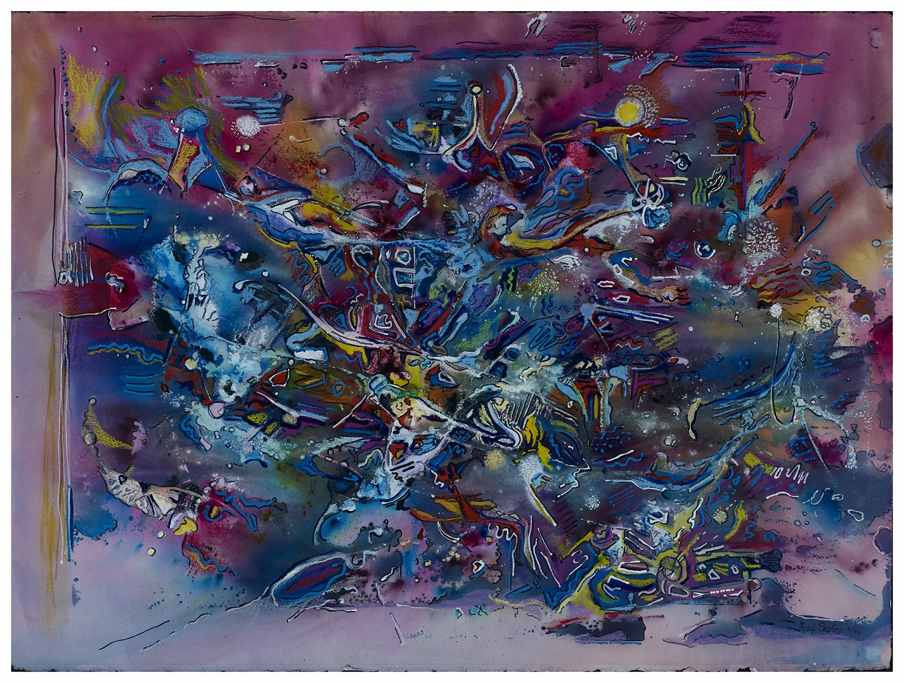 Iridescence 1995 23x30 Mixed Medium