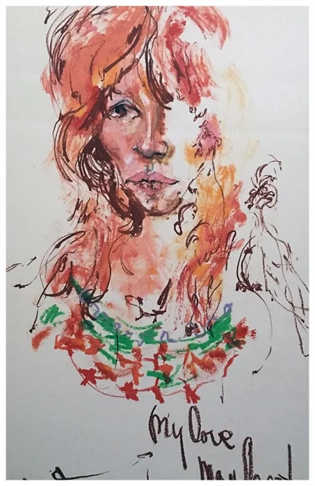 Christiane 1975 Mixed Medium