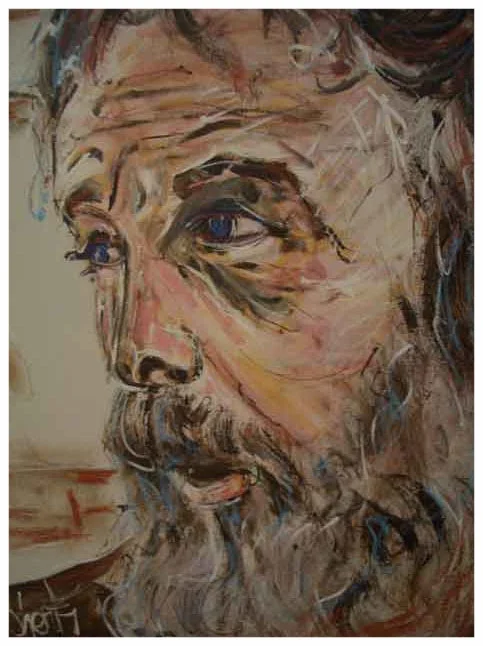 Self Portrait 1975 24x18 Acrylic