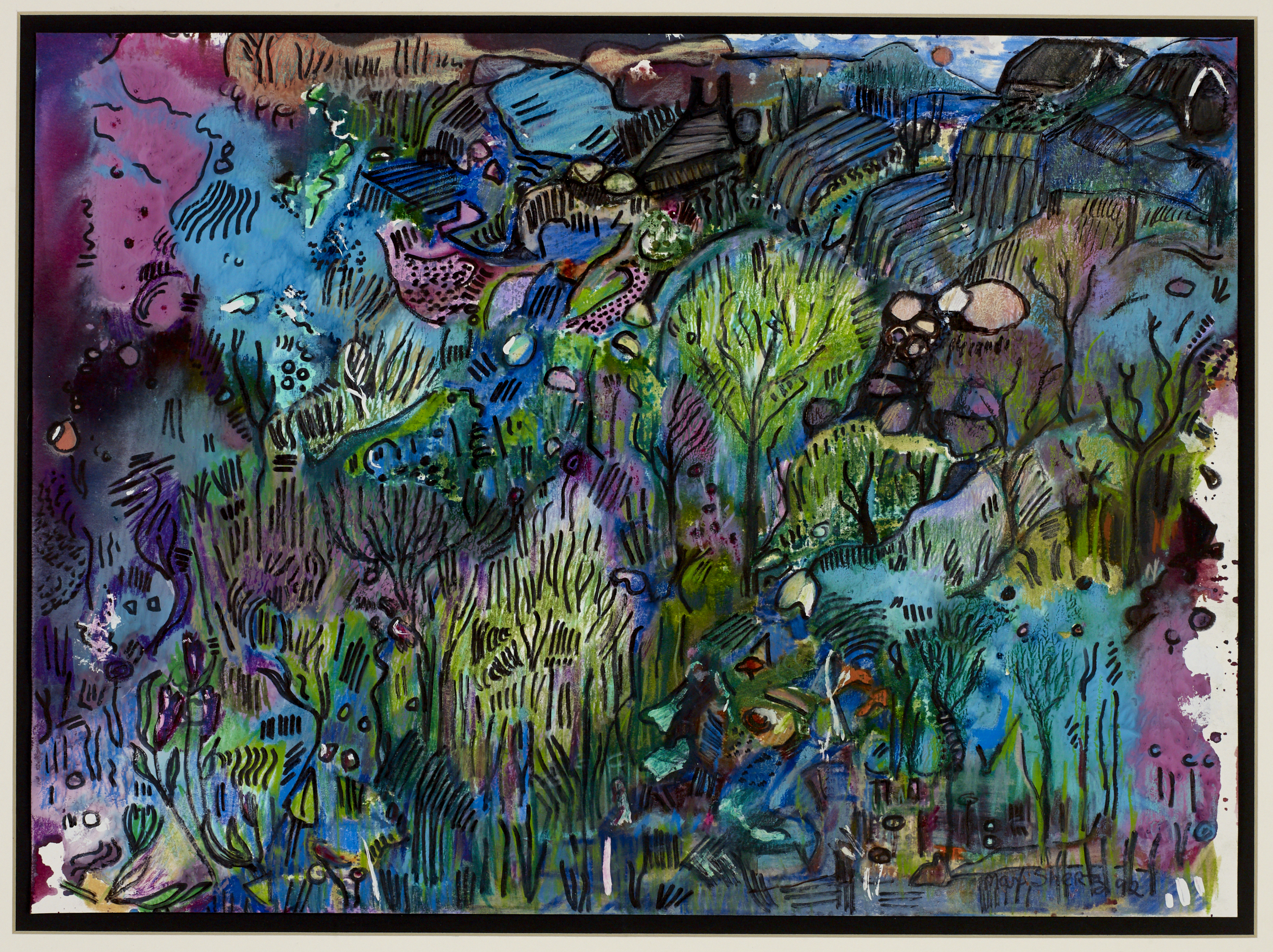 The Enchanted Forest 1992 12x17 Mixed Medium