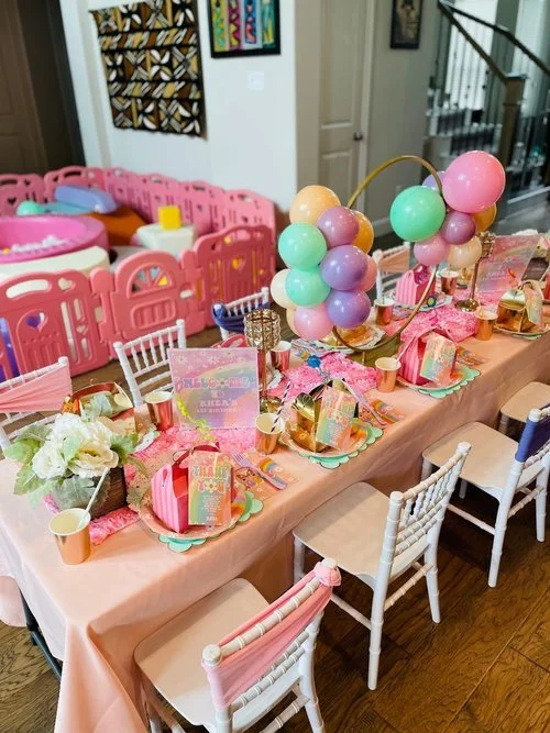 Birthday Kids Activity Table And Chair Birthday Party Table And