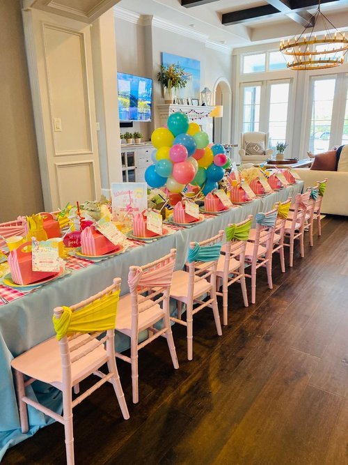 Kids Party Chair And Table Hire Near Me Birthday Party Party Table