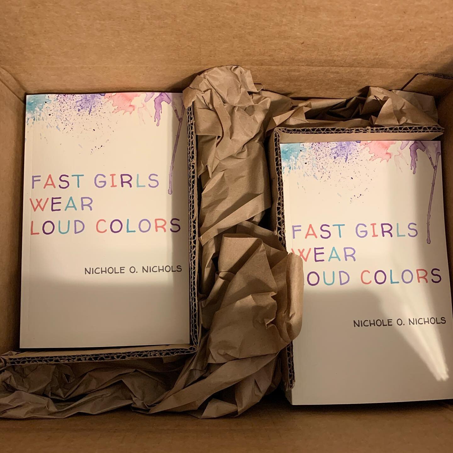 My books for #dlpbooksoiree2019 came this past weekend, and looking at them made me realize how far I have come since I published #fastgirlswearloudcolors  2 years ago. Writing this book has forced me out of what is comfortable and what feels &ldquo;