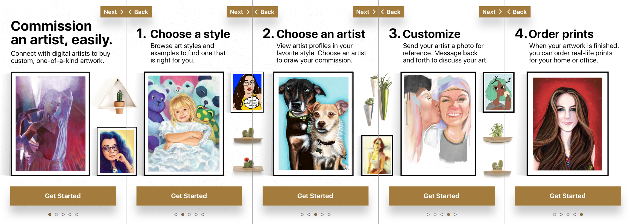 Our goal was to make it as easy as possible for anyone to find an artist to make something special.