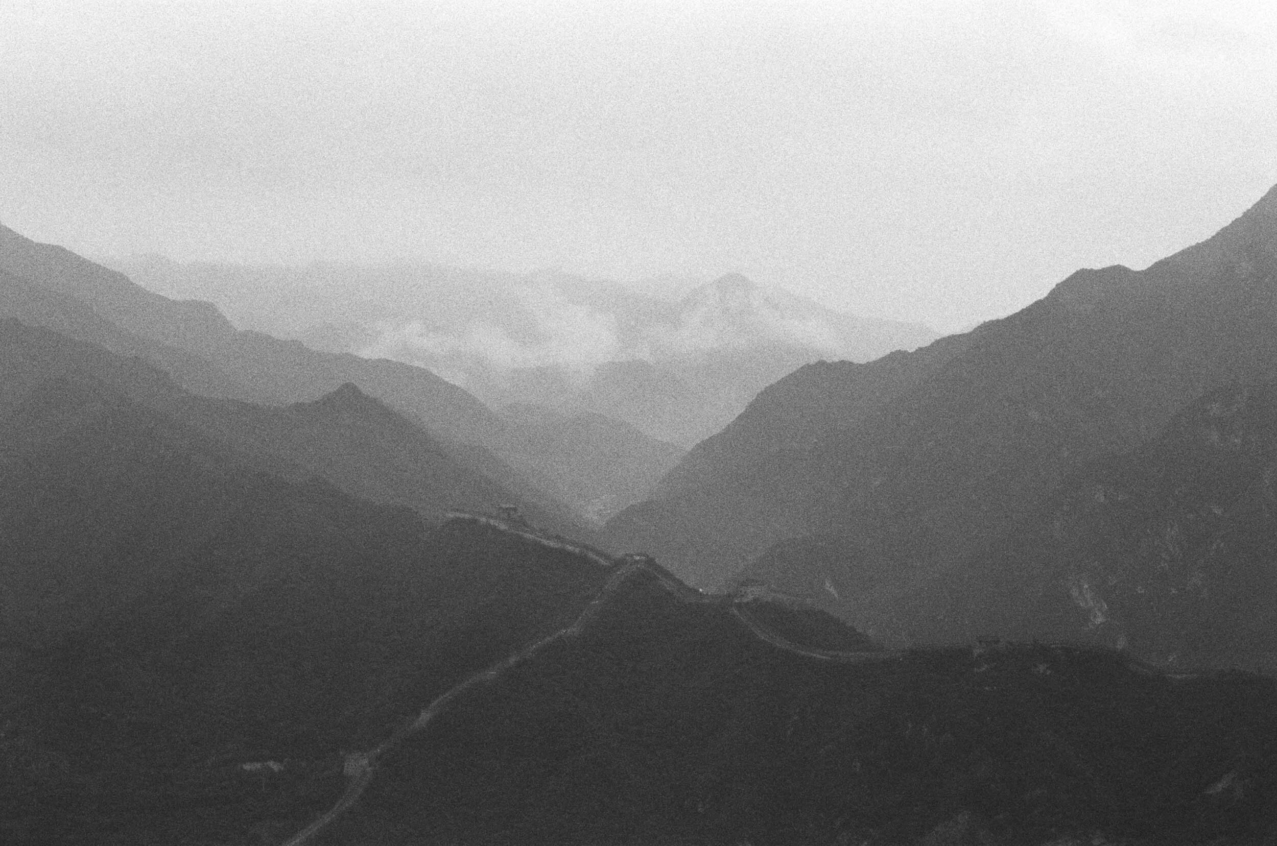 The Great Wall, China from above on 35mm film.