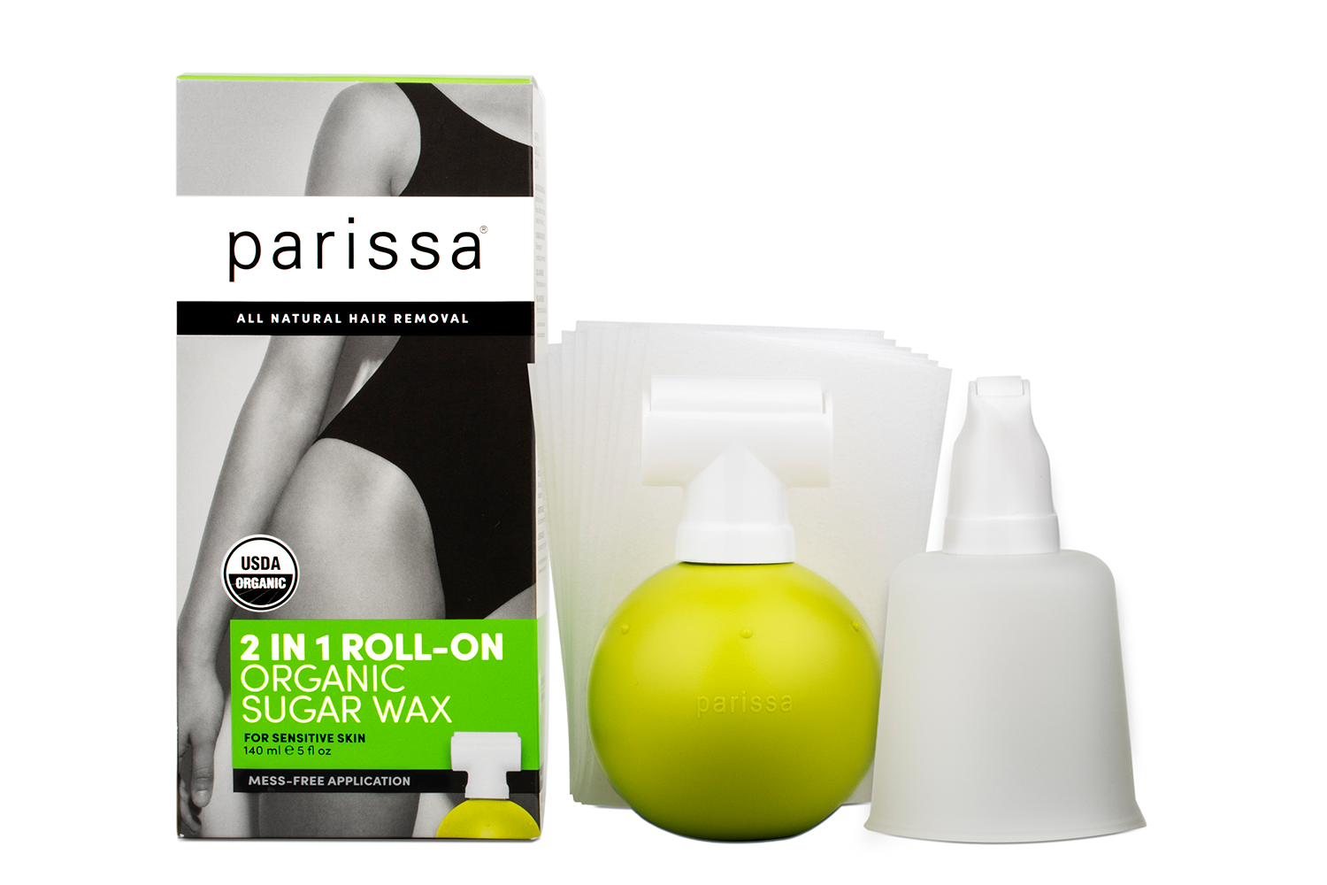Parissa Organic Roll-On Sugar Wax Body — Helios Health & Beauty