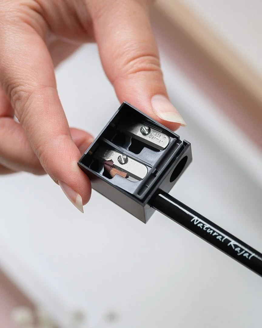 Did you know stationery type pencil sharpeners are useless for makeup pencils because they're designed for the hard graphite 'lead' of a pencil, not the soft pencils for makeup, such as eyeliner and lipliner pencils.