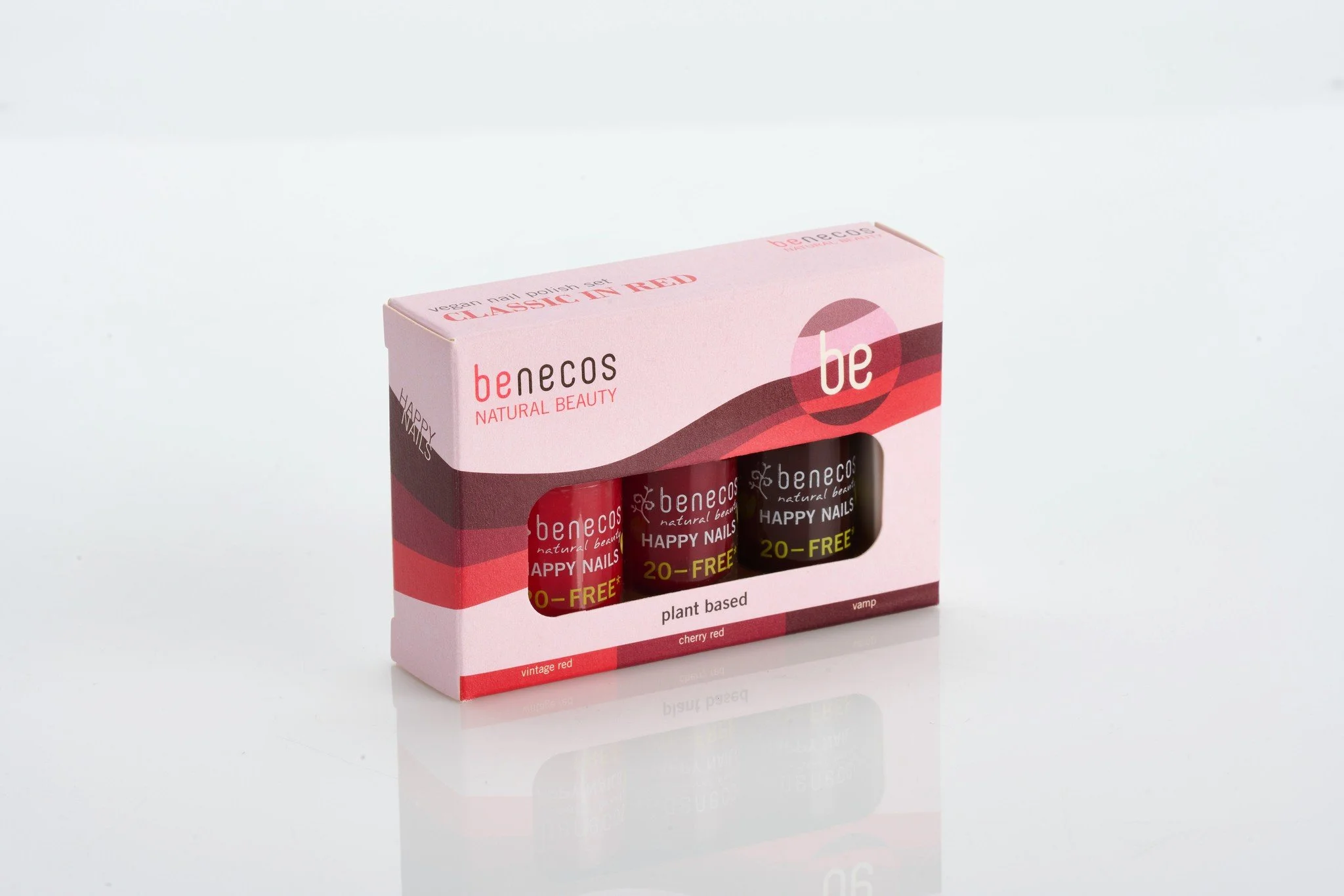 Benecos Nail Set classic in red with vintage red, cherry red and vamp. ❤️ SAVE 20% on Benecos Nail Sets too. 

https://www.helioshealth.com.au/benecos