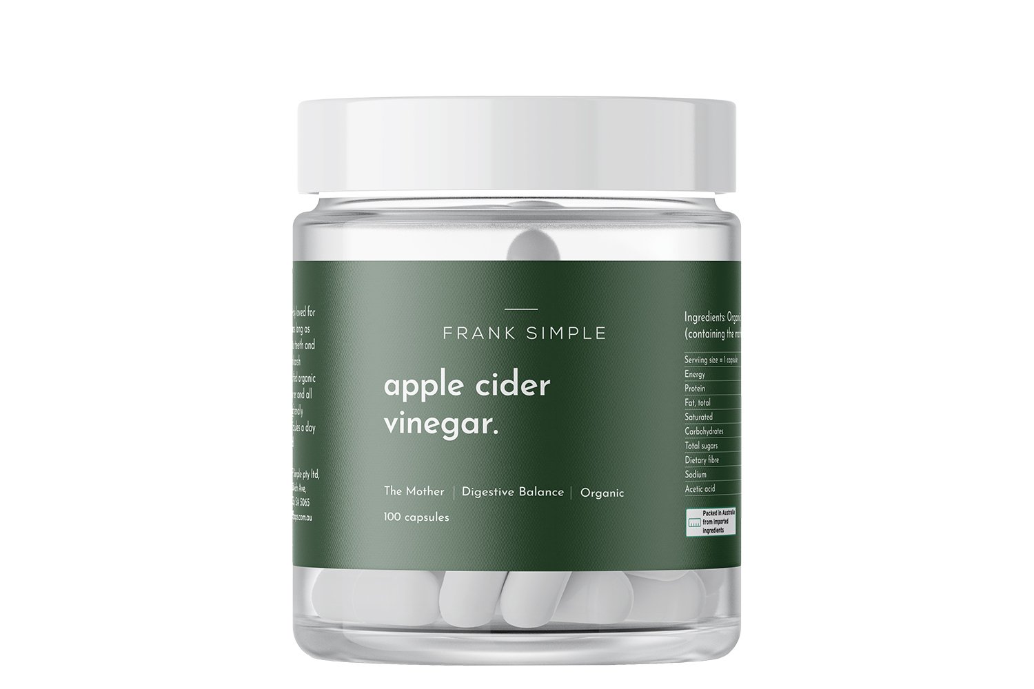 Frank Simple Apple Cider Vinegar capsules 100 capsules.jpg