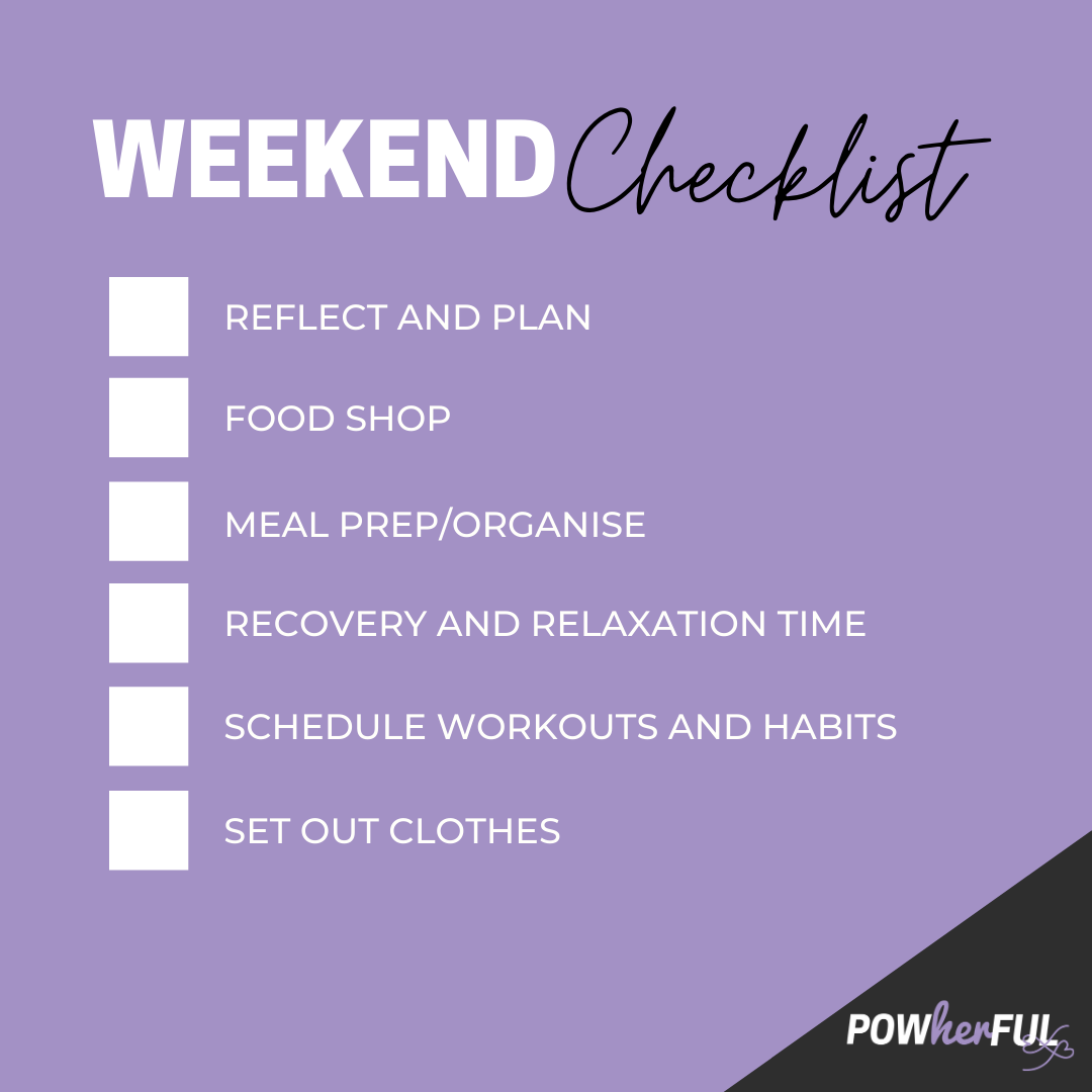 Weekend Checklist - Preparing for a Powherful Week — Powherful