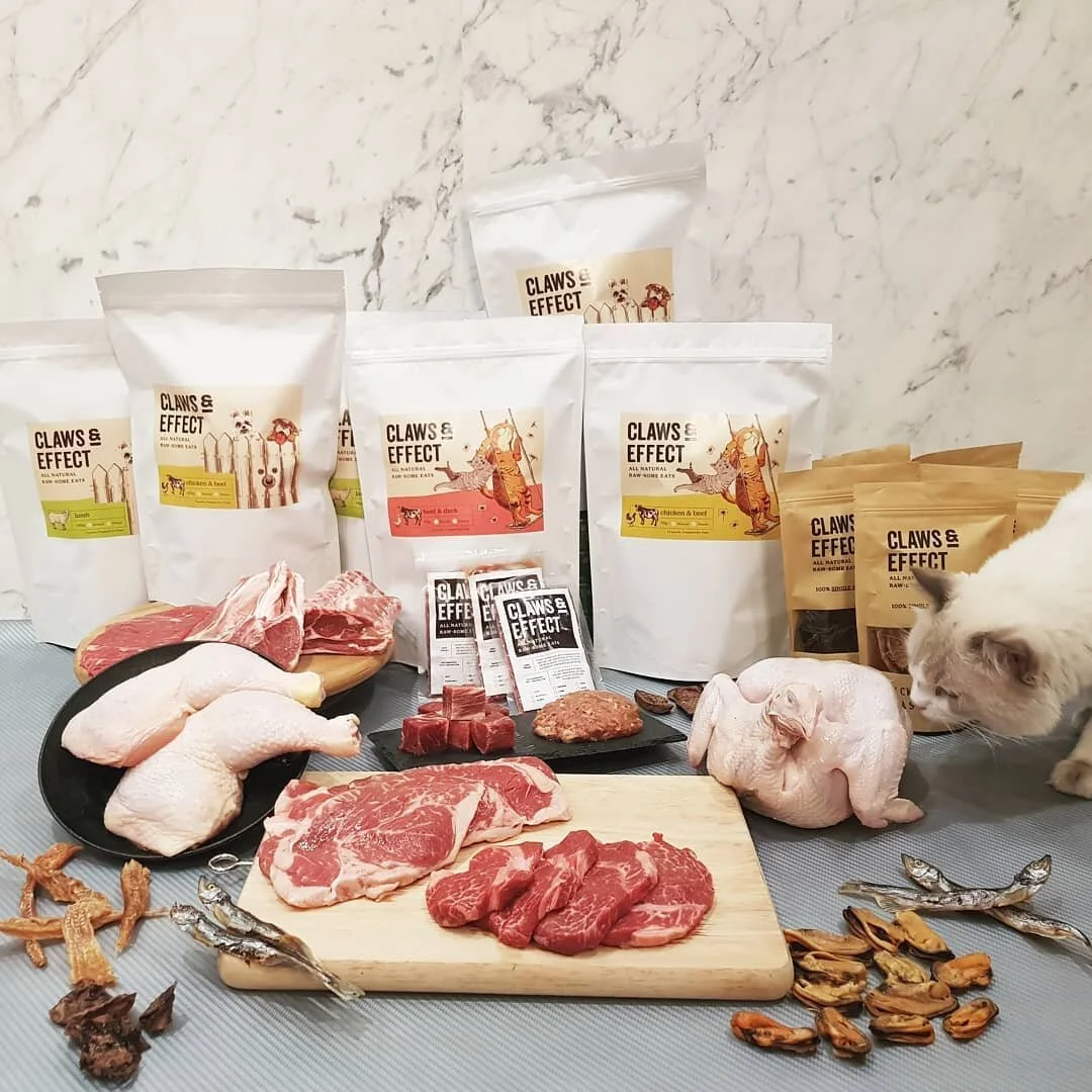 Claws and Effect - Ground and whole raw diet range