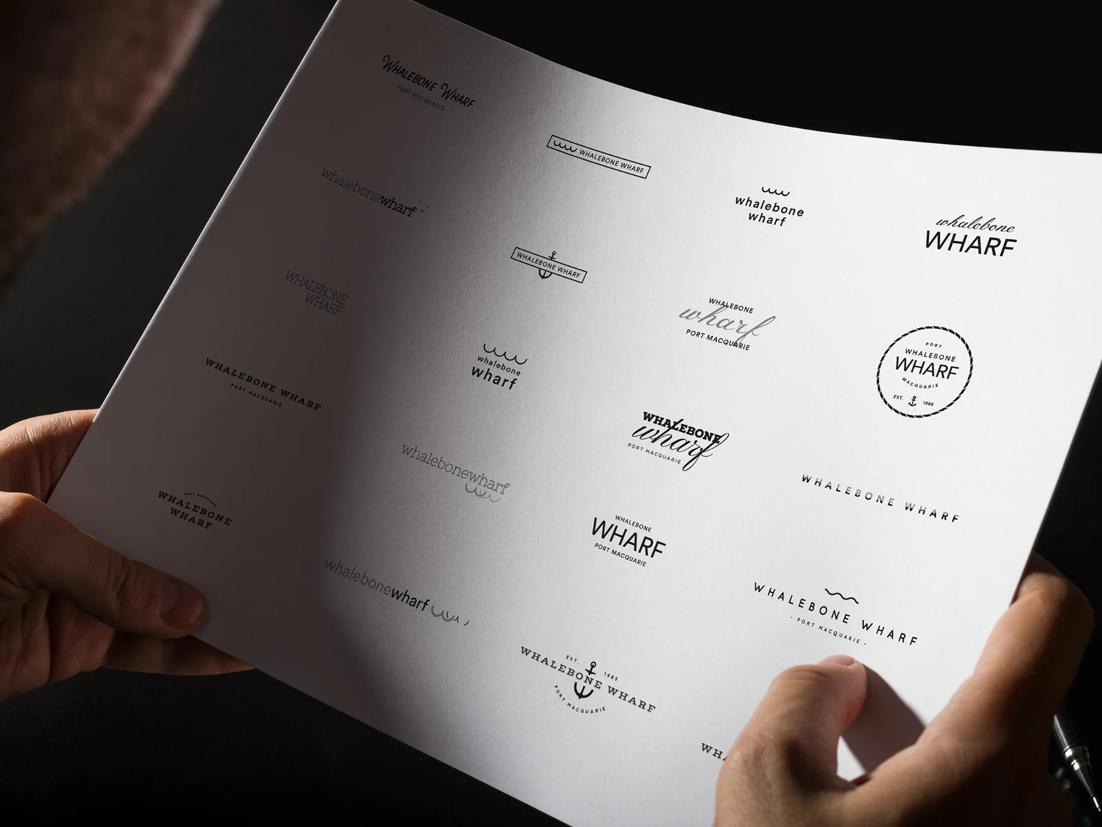 Logo design for Whalebone, Port Macquarie