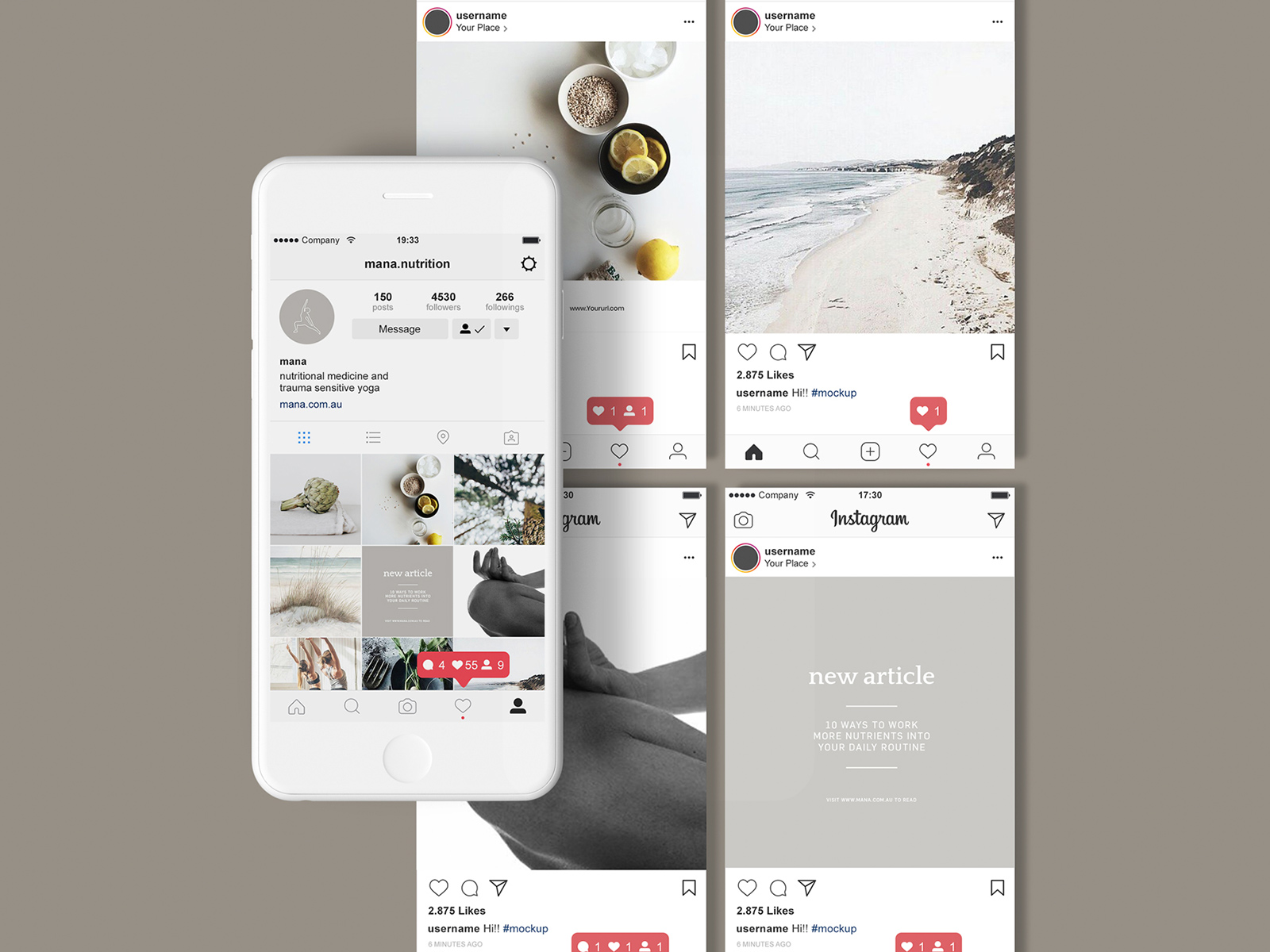 Branding for Mana Nutrition, Newcastle