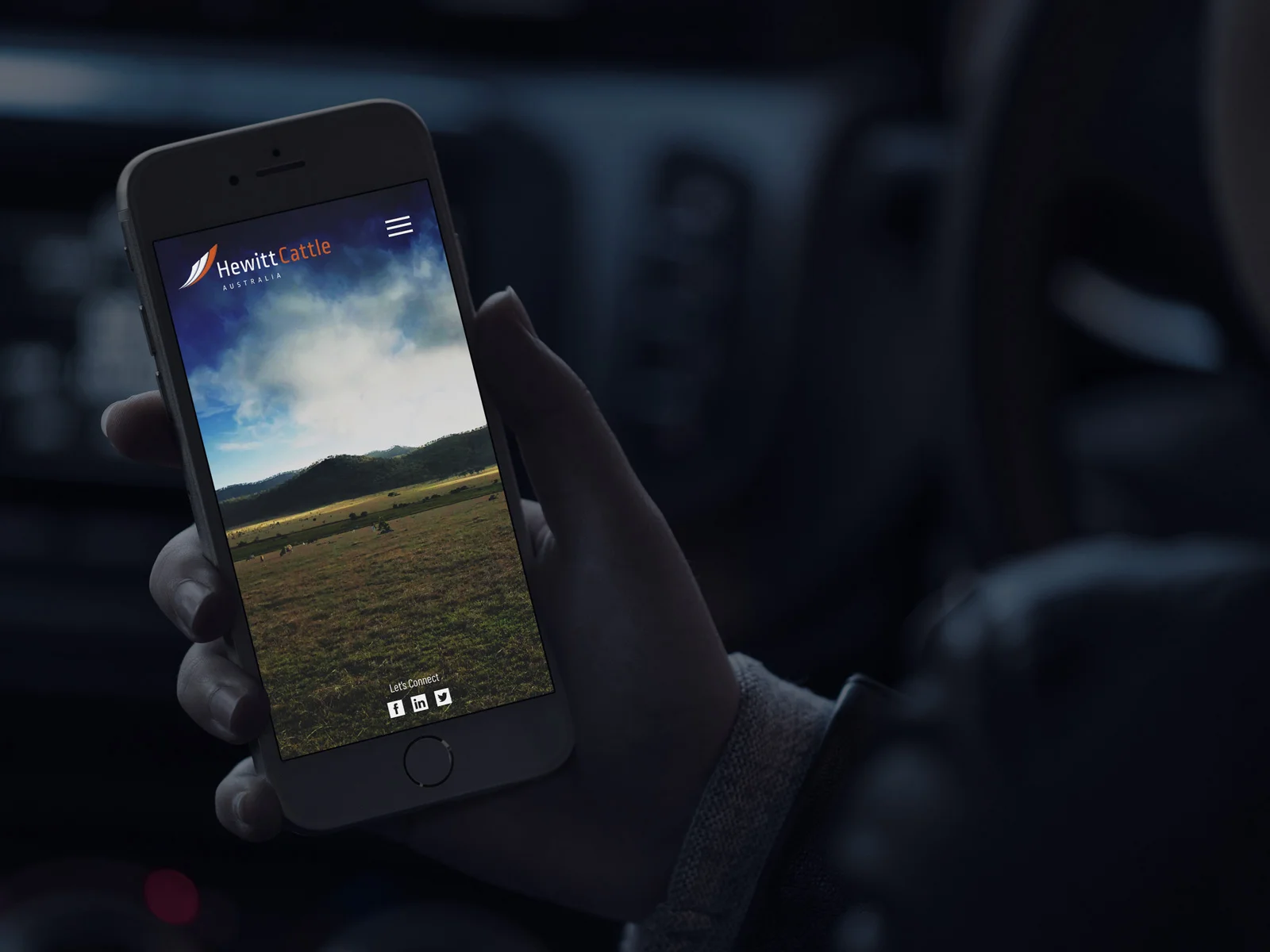 Website for Hewitt Cattle Australia, Brisbane