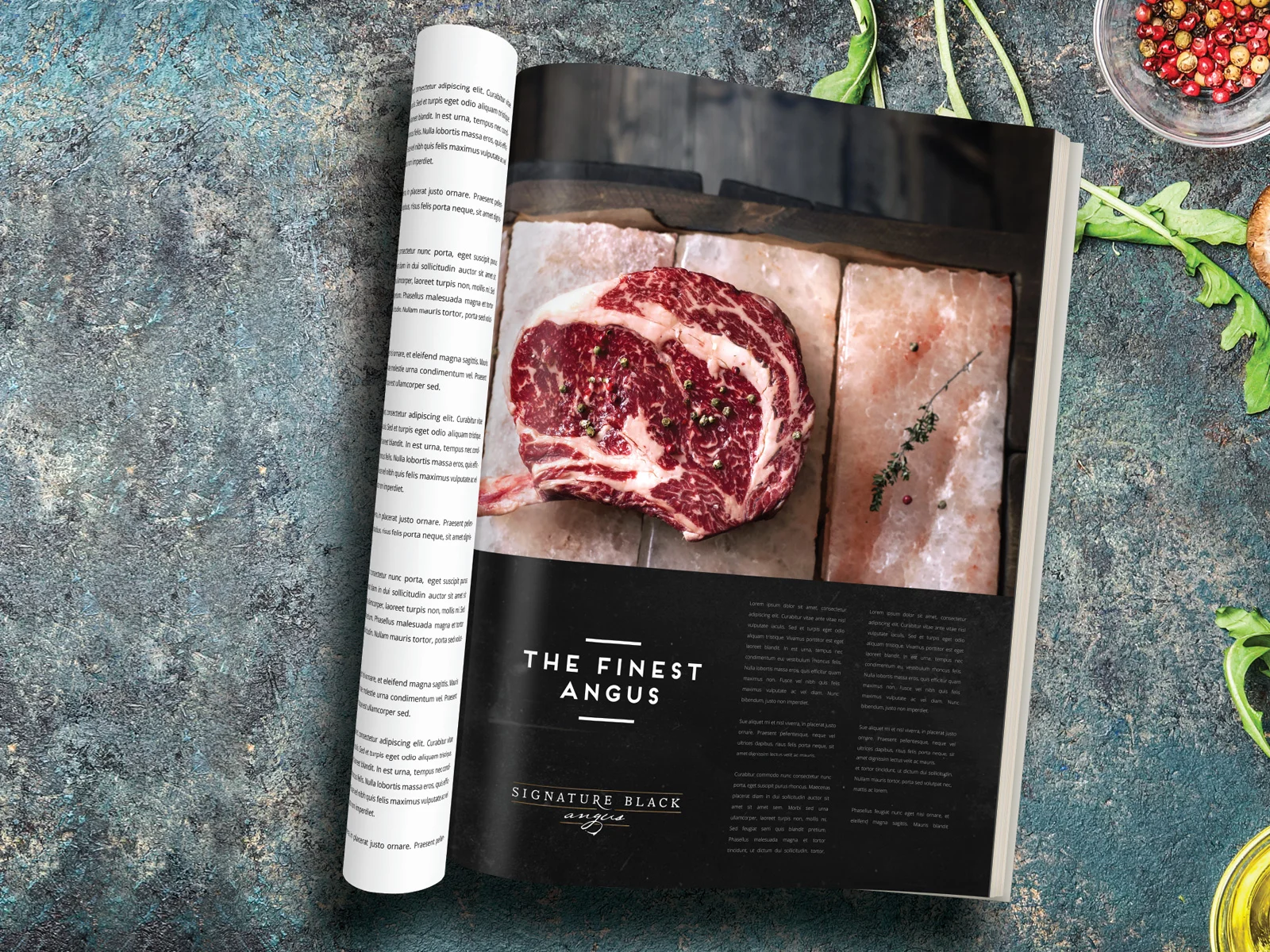 Branding for Signature Black Angus, Singapore