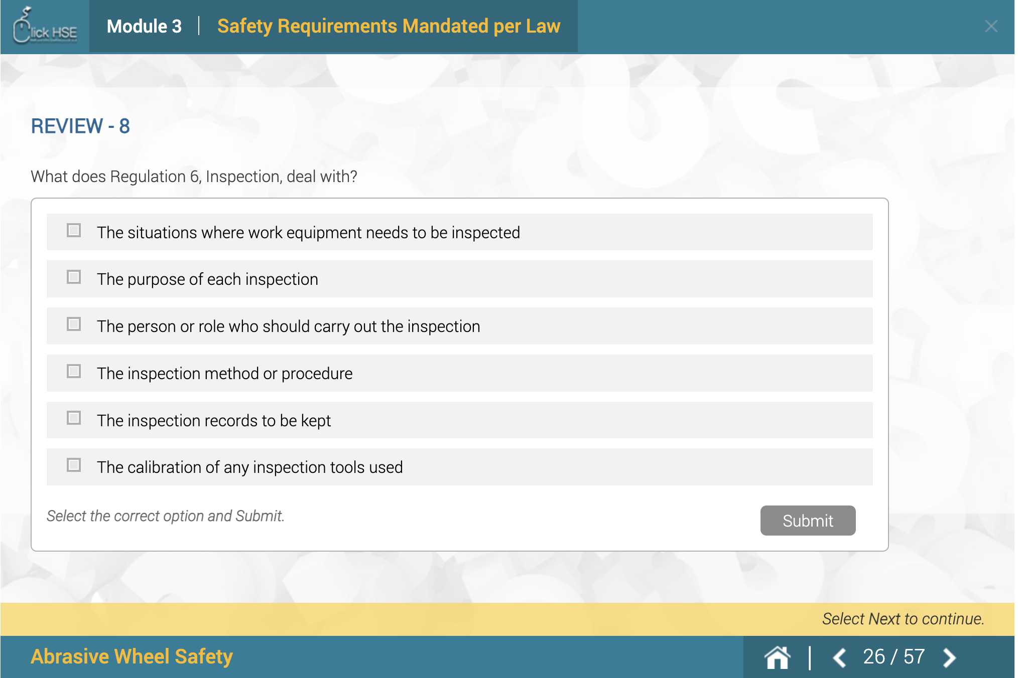 Abrasive Wheels Training — AT&F Solutions