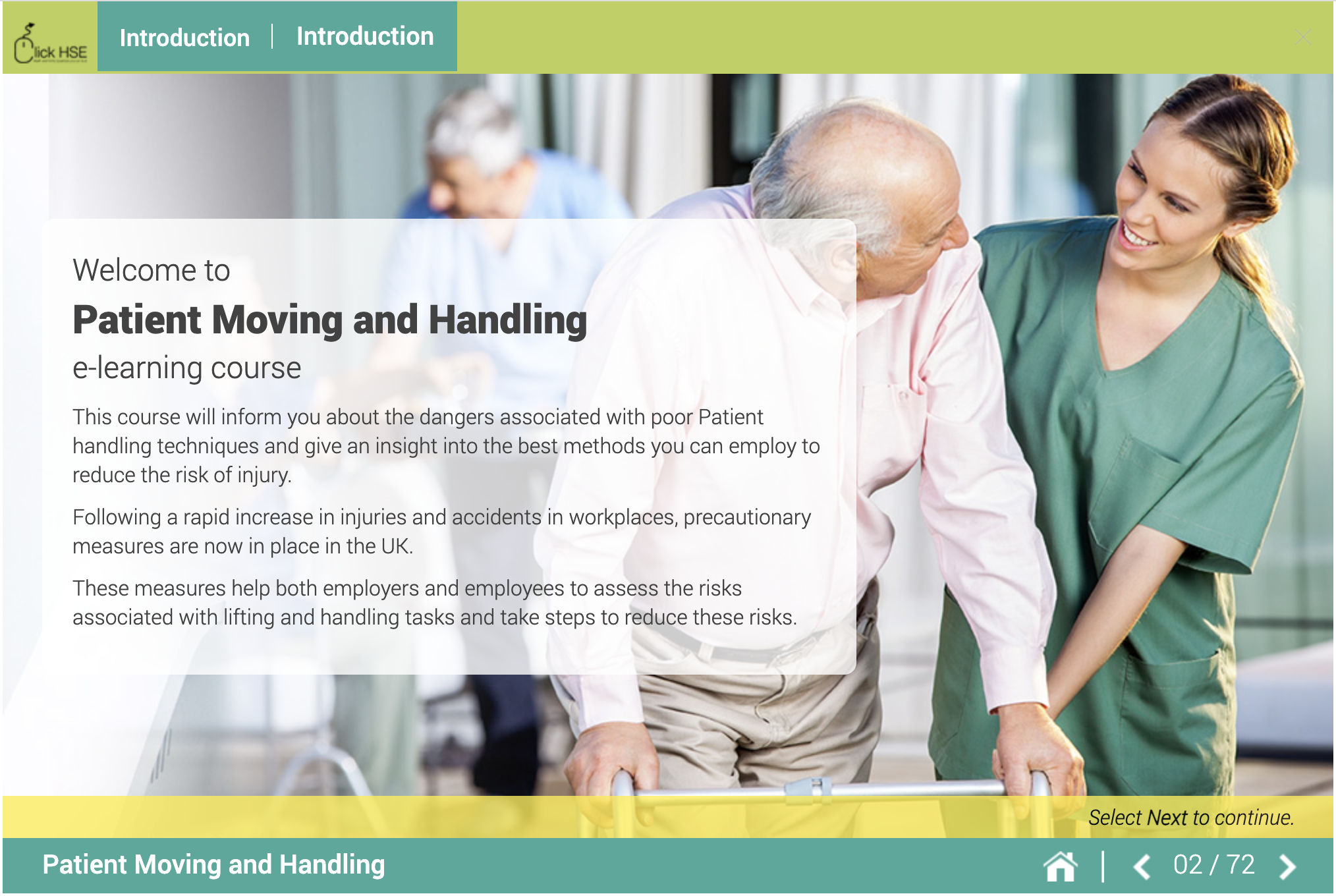 Patient Moving and Handling Training CPD Accredited Online Training