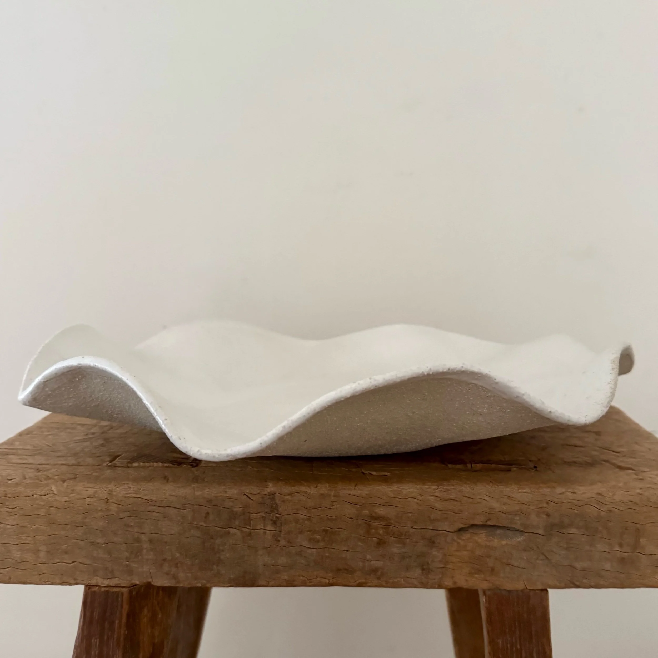 Handmade Stoneware Ceramics Splendid Wavy Bowl - Perfect as a Fruit Bowl, Serving Bowl or Statement Piece