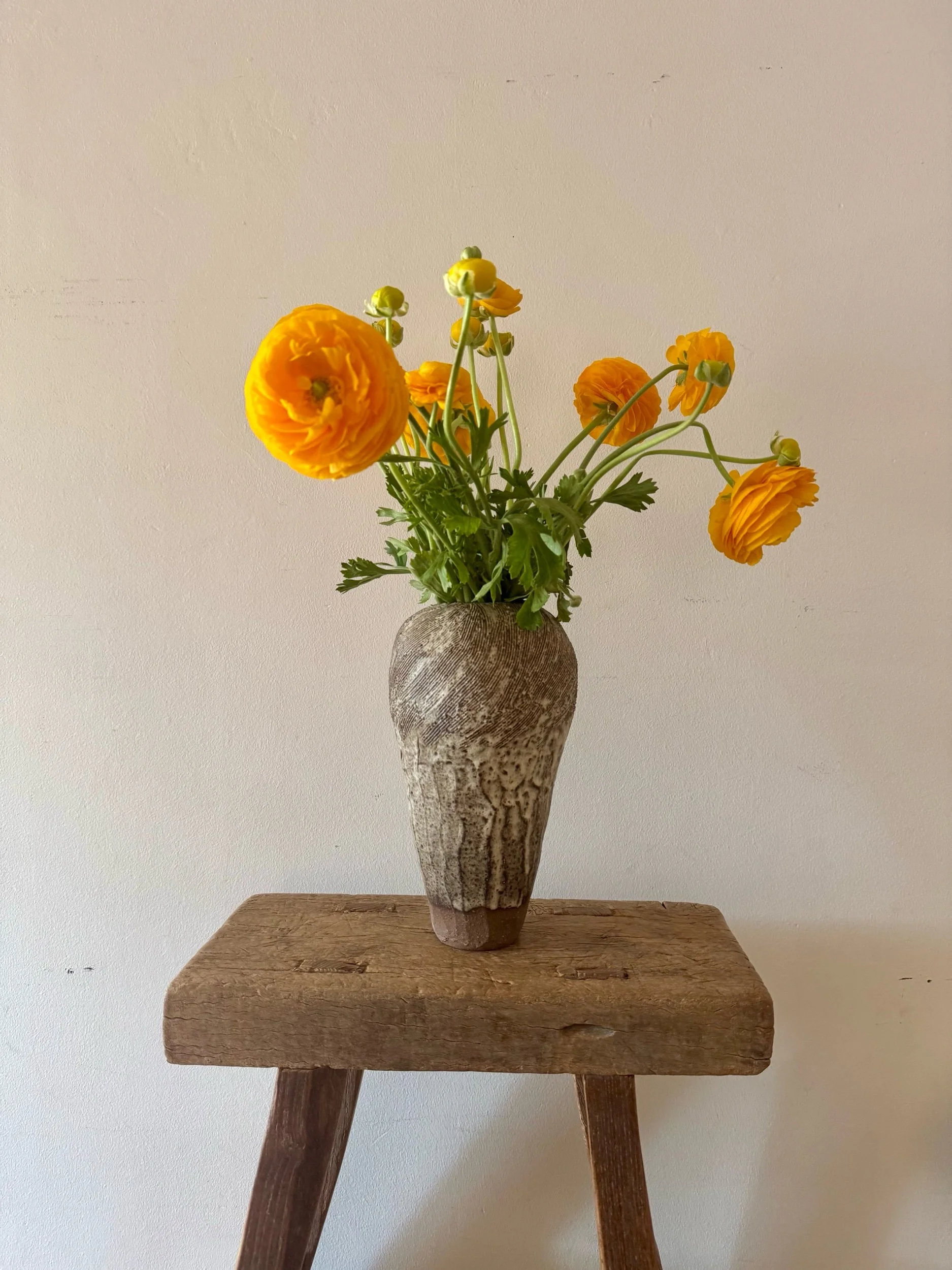 Splendid Handmade Carved Vase #3