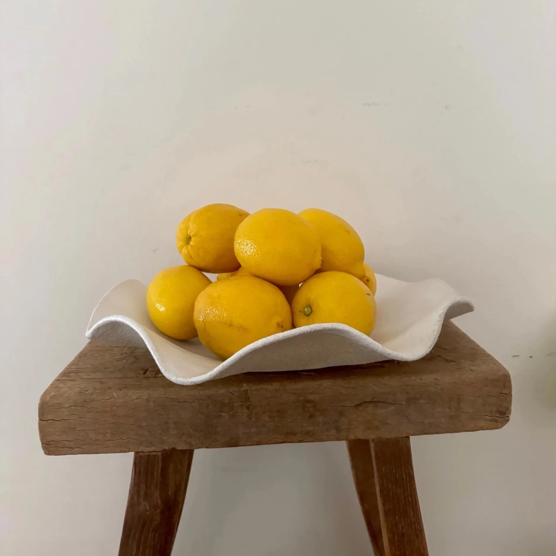 Handmade Stoneware Ceramics Splendid Wavy Bowl - Perfect as a Fruit Bowl, Serving Bowl or Statement Piece