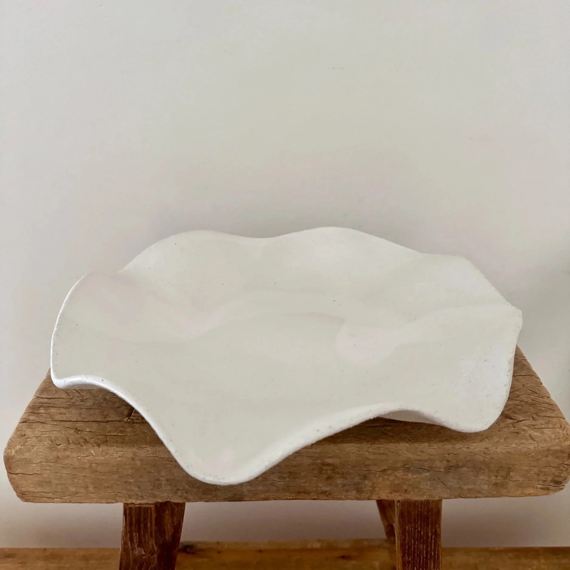 Handmade Stoneware Ceramics Splendid Wavy Bowl - Perfect as a Fruit Bowl, Serving Bowl or Statement Piece