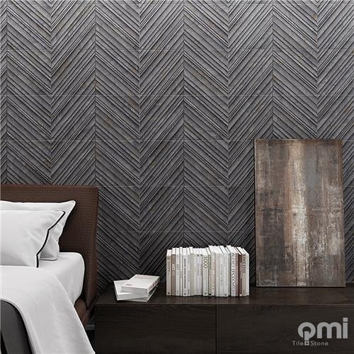 300x600 plain tile or add the decor tile for character. Available in dark and light colours @qmi_tile_and_stone 
#featurewall #featuretile #bathroom #walltile #patternedtile #kitchensplashback #swbusiness #buildingidea #building #renovating