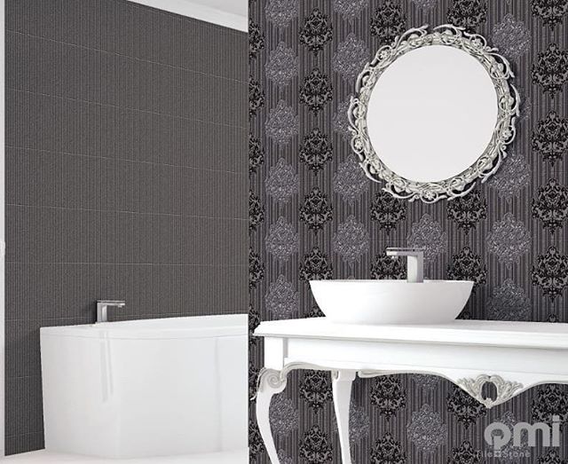 New 200x600 wall tile available now in @qmi_tile_and_stone 
Dark and moody, almost looks like wallpaper.

#walltilesdesign #featuretiles #feature #building #bathroomdesign #kitchendesign #dunsborough #busselton #renovation