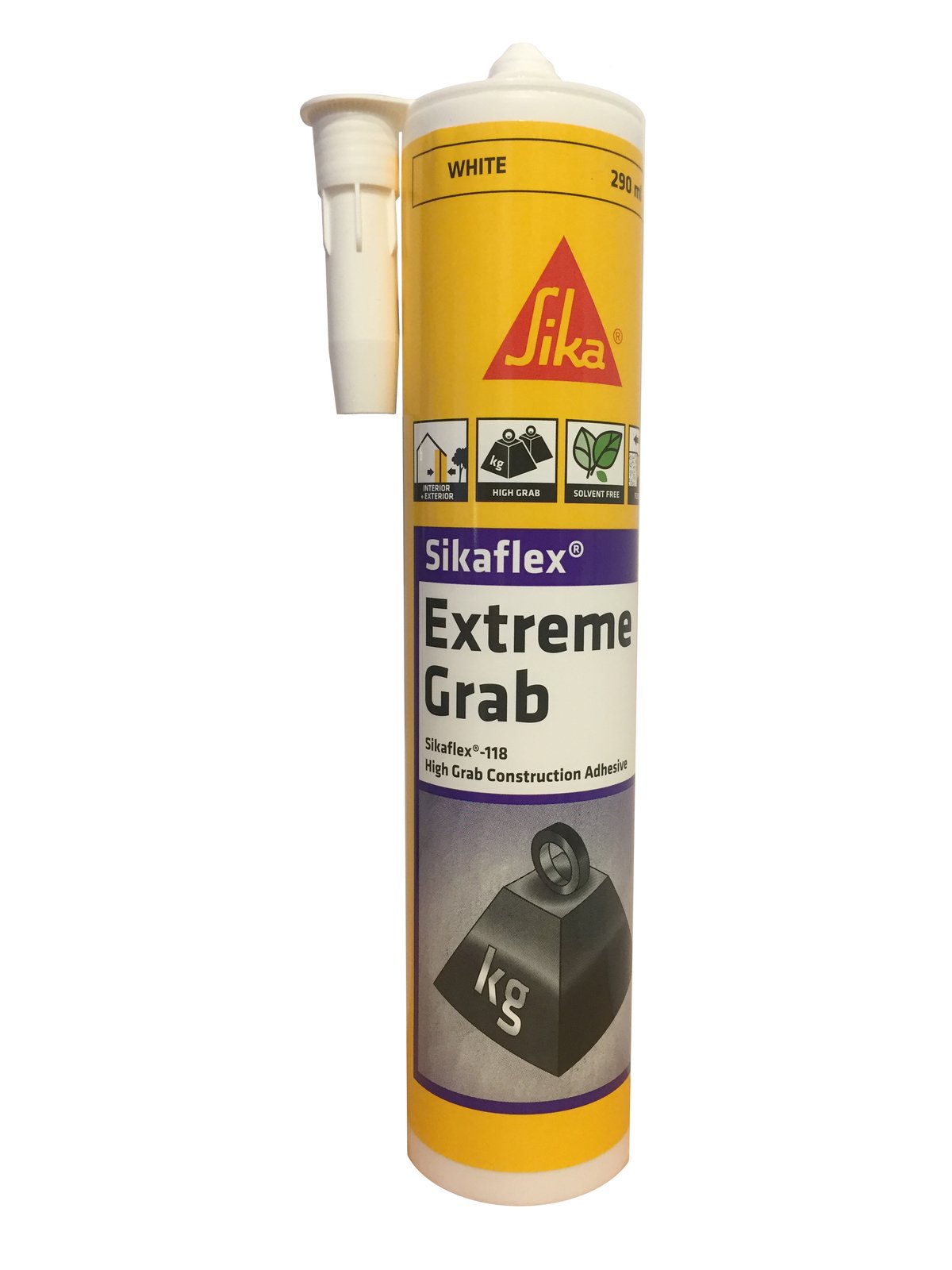 Sikaflex 118 Extreme Grab White 290ml Cartridge