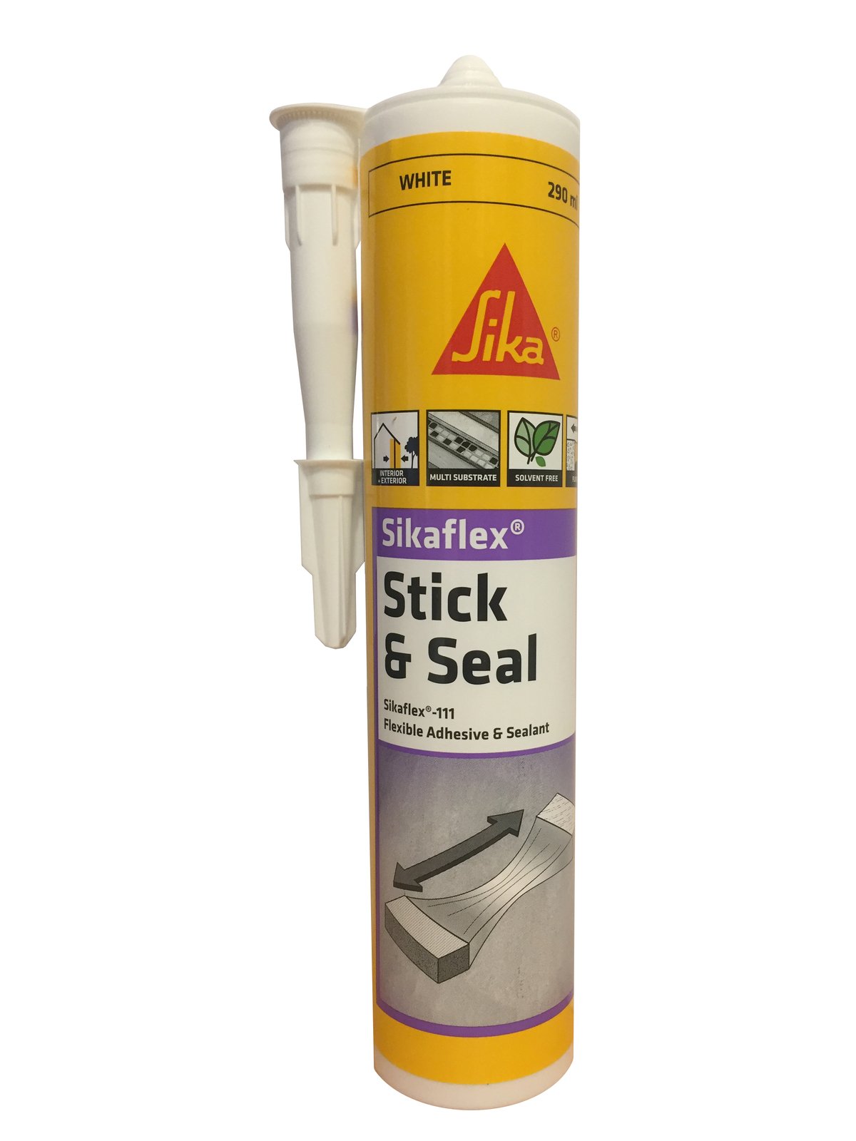 Sikaflex 111 Stick &amp; Seal Silane Polymer Adhesive &amp; Sealant 290ml