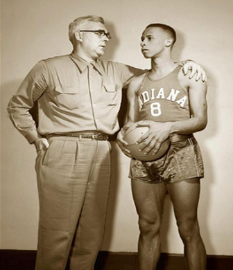 Coach McCracken pictured with Bill Garrett.
