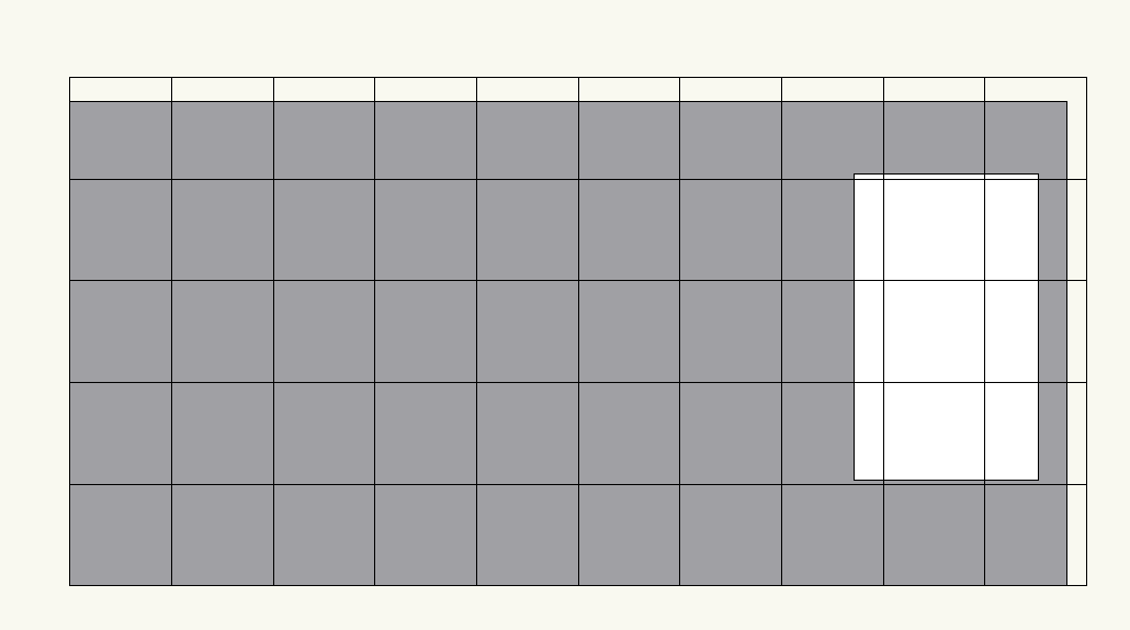 Grid on wall