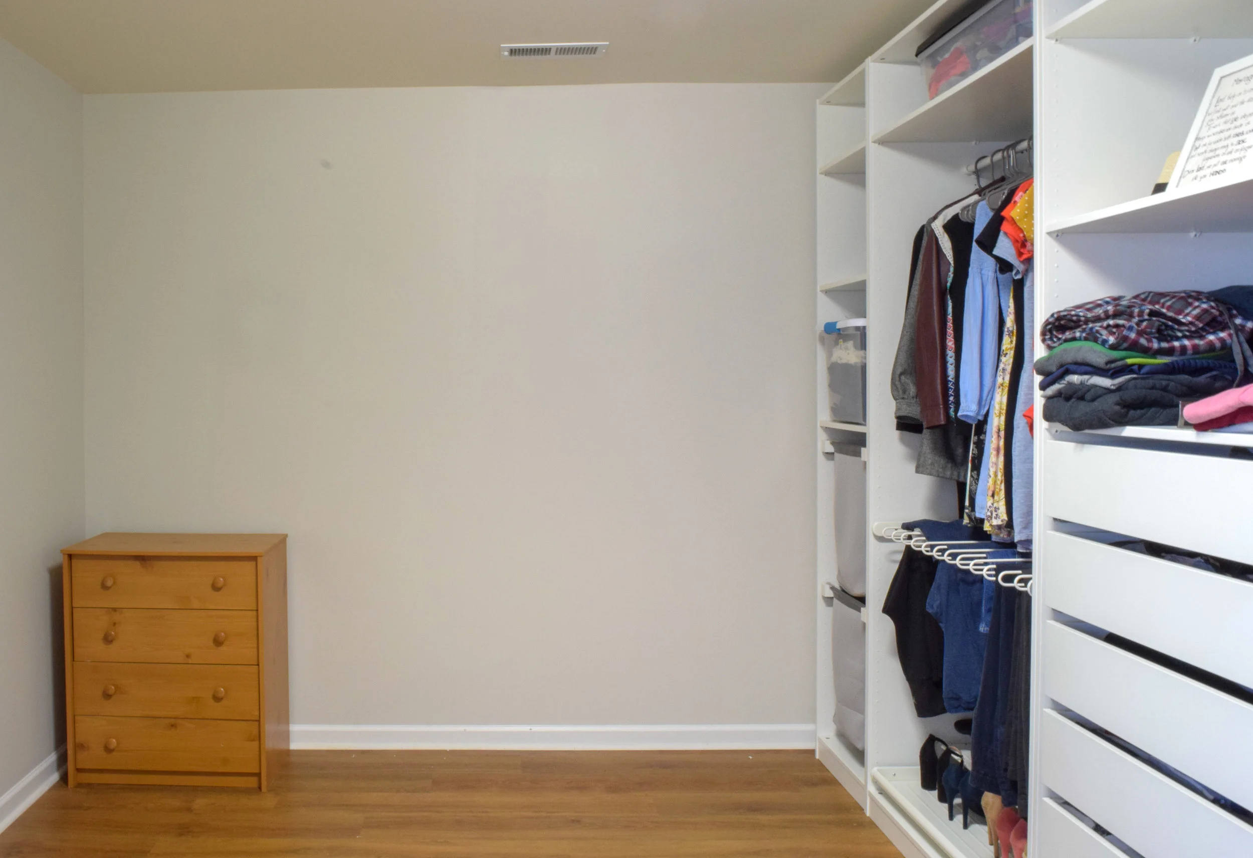 The dresser before becoming a changing table.