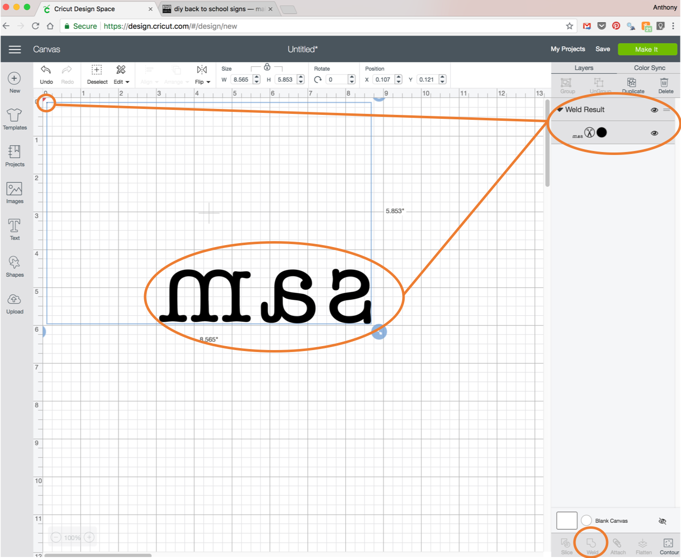 cricut workspace setup