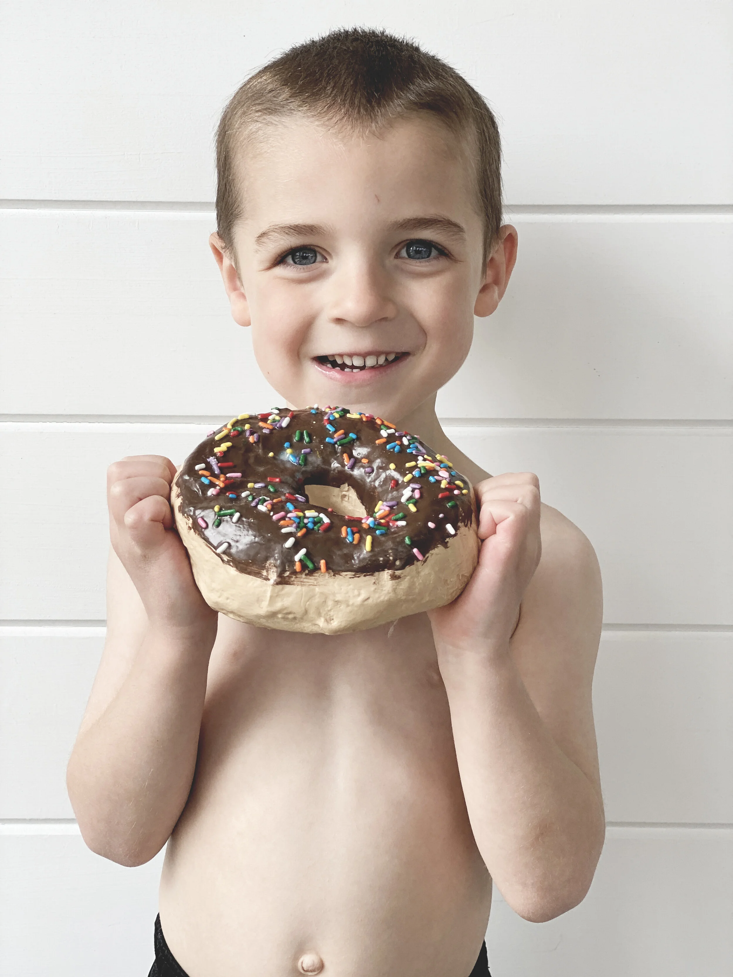 paper mache donuts — make fun