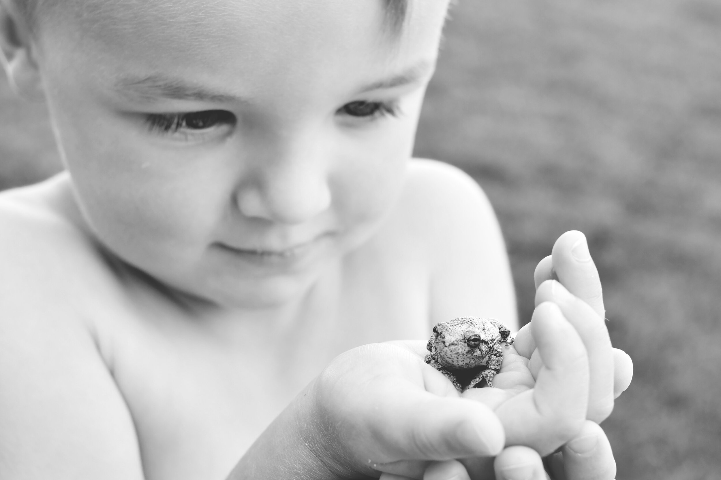 October 17th - Sam and the toad.JPG