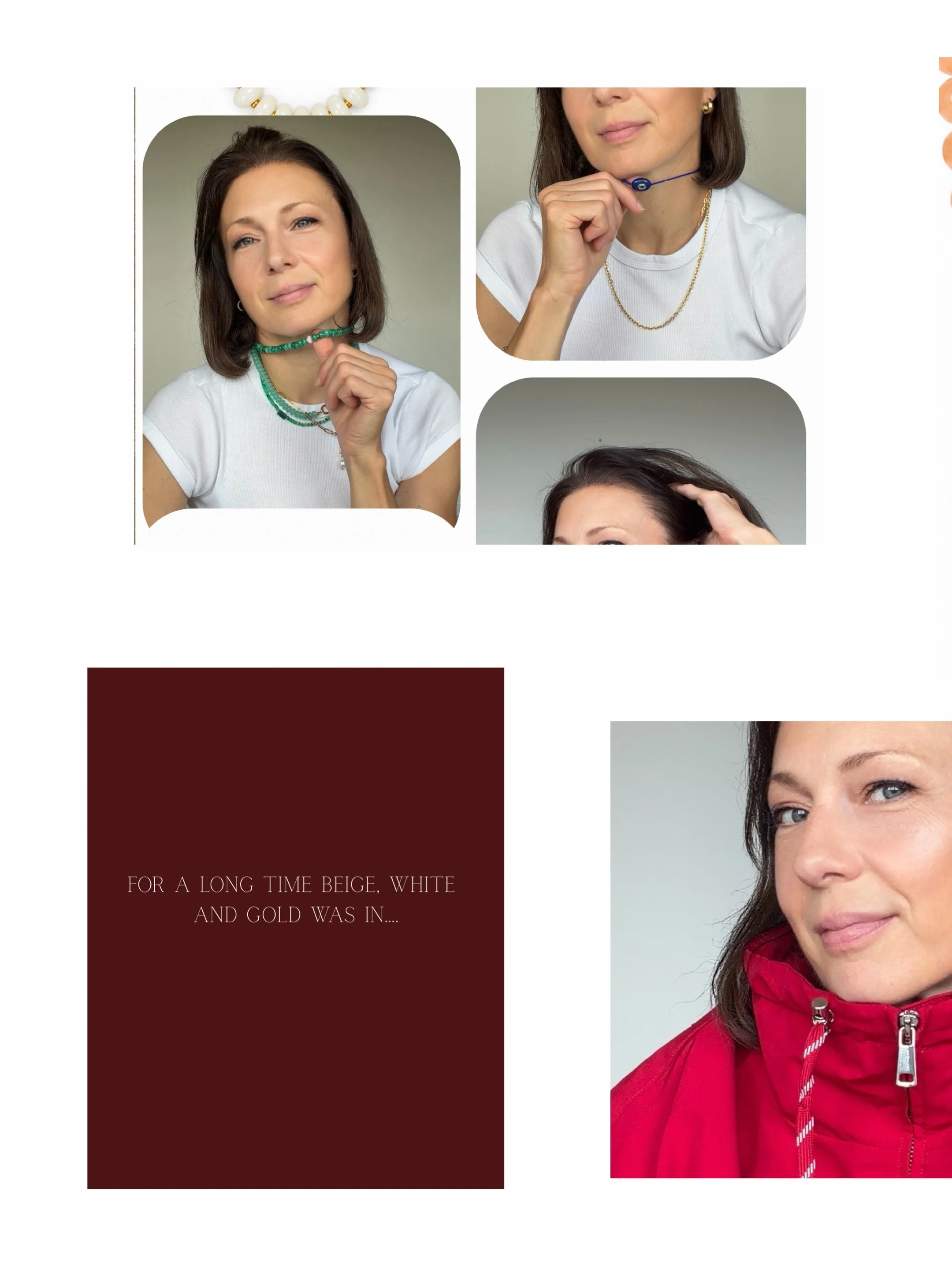 If you tend to stick to neutrals, try introducing colour through your jewellery. A coloured gemstone can add an unexpected element to an outfit without changing your whole look.
Experiment with combinations you wouldn&rsquo;t normally consider. Somet
