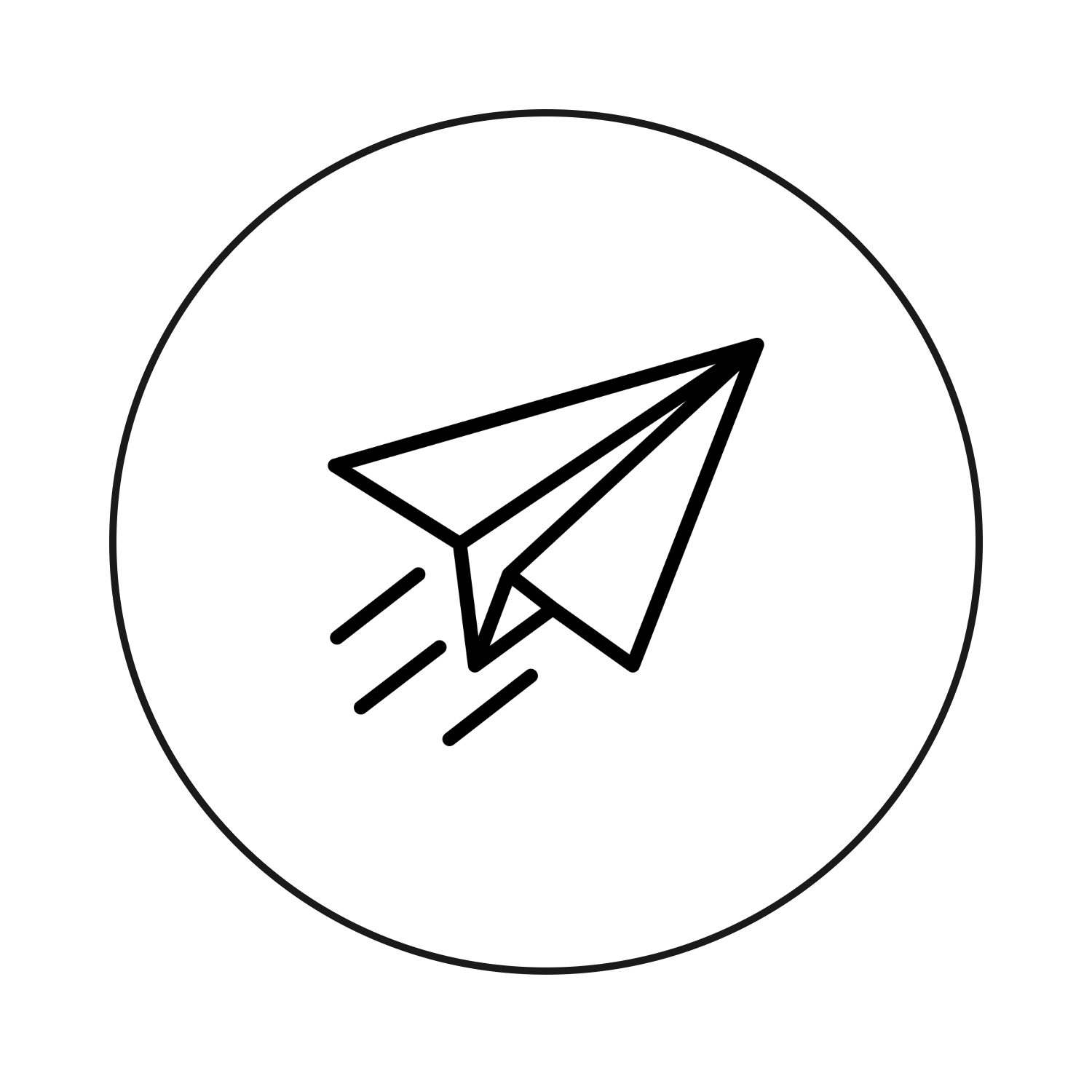Geometric drawing of an outline square with sections divided by vertical, horizontal, and diagonal lines.