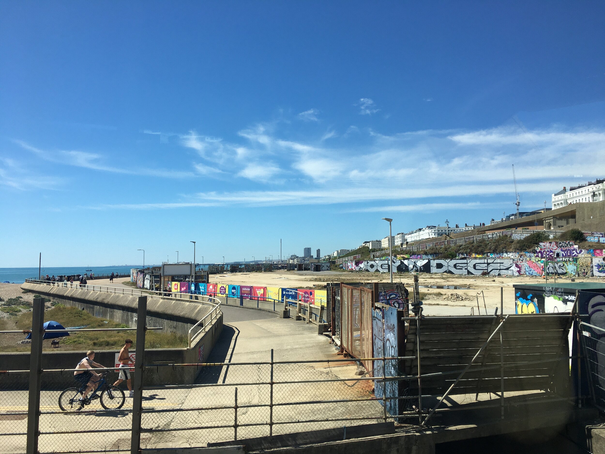 Black Rock, beach, sea wall, site 