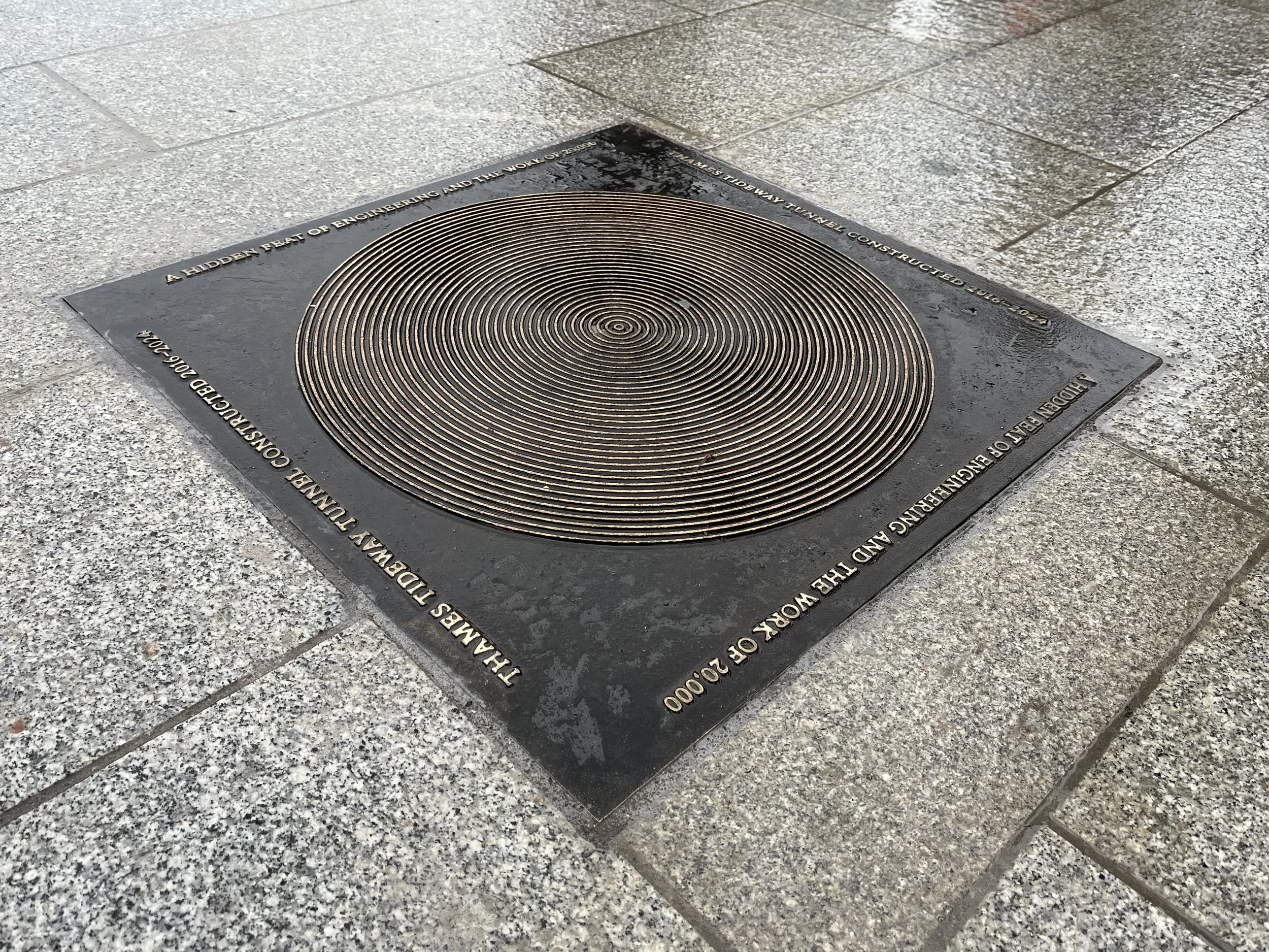 Tideway Bronze Plaques, sites across London