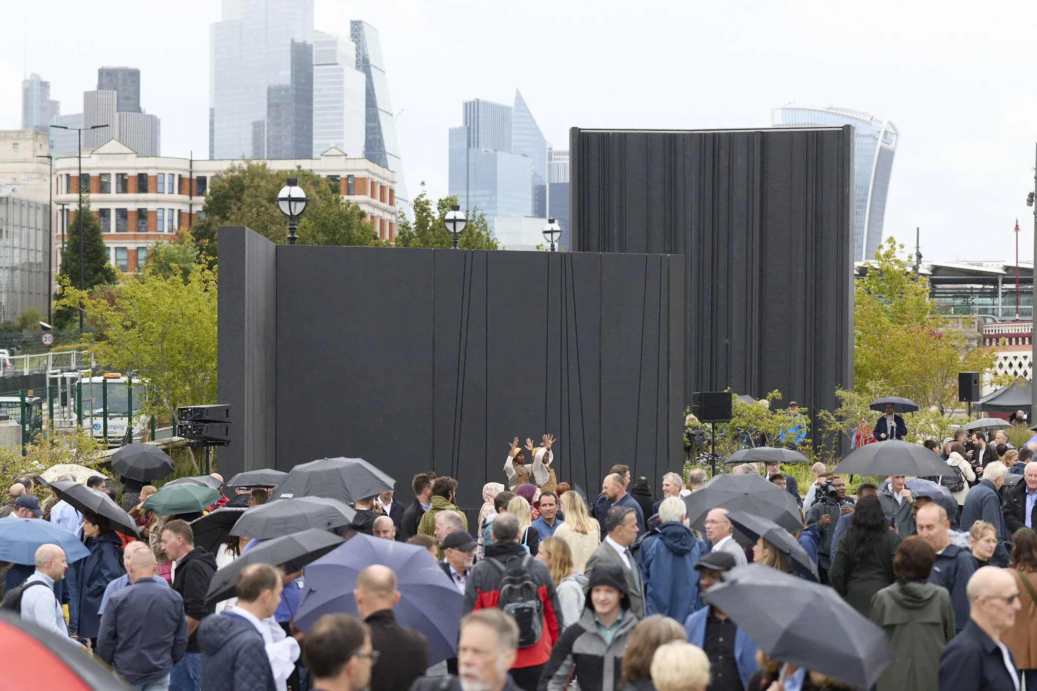 Stages by Nathan Coley, at Bazalgette Embankment