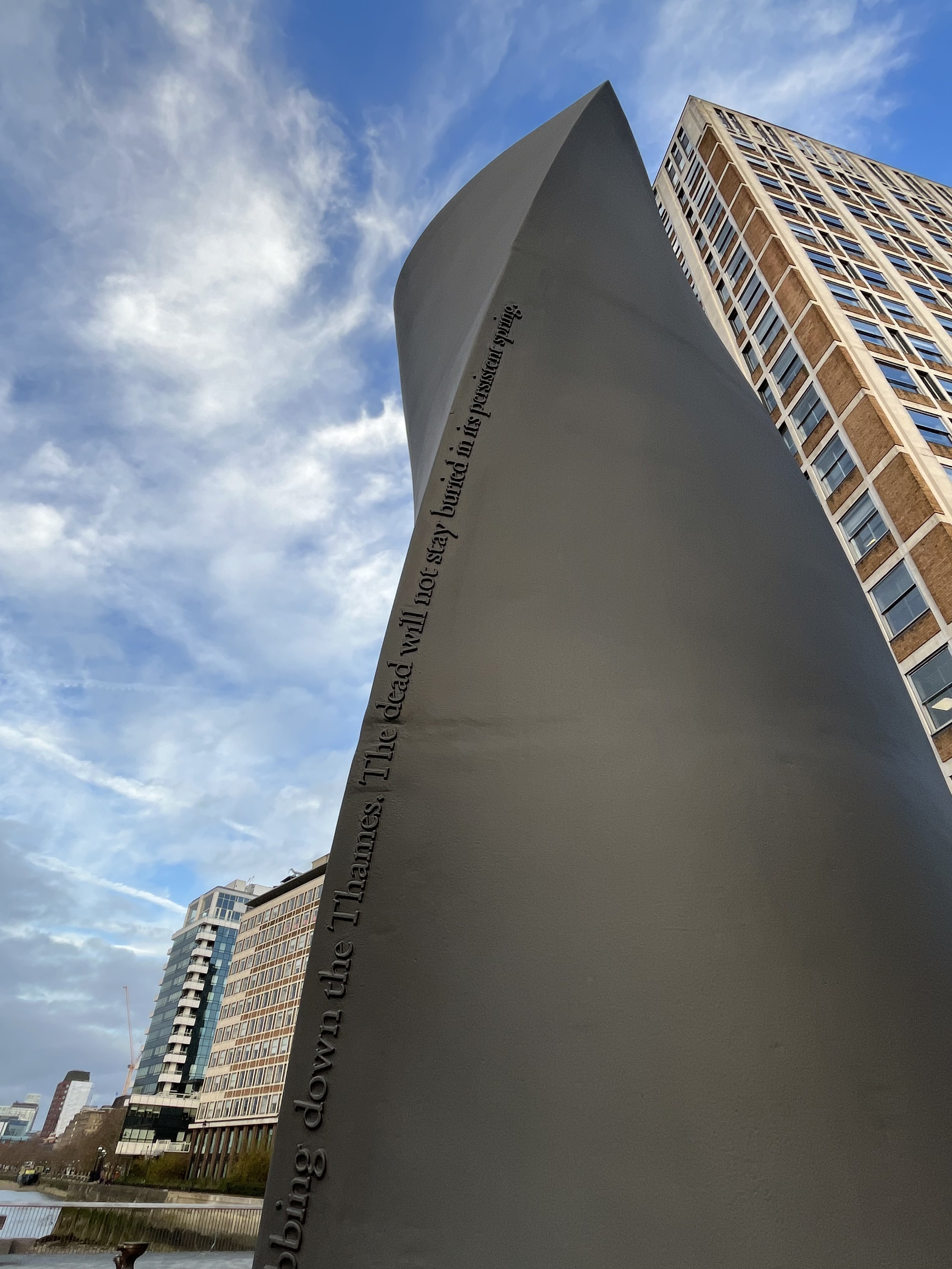 Extract of poem on ventilation column by Dorothea Smartt