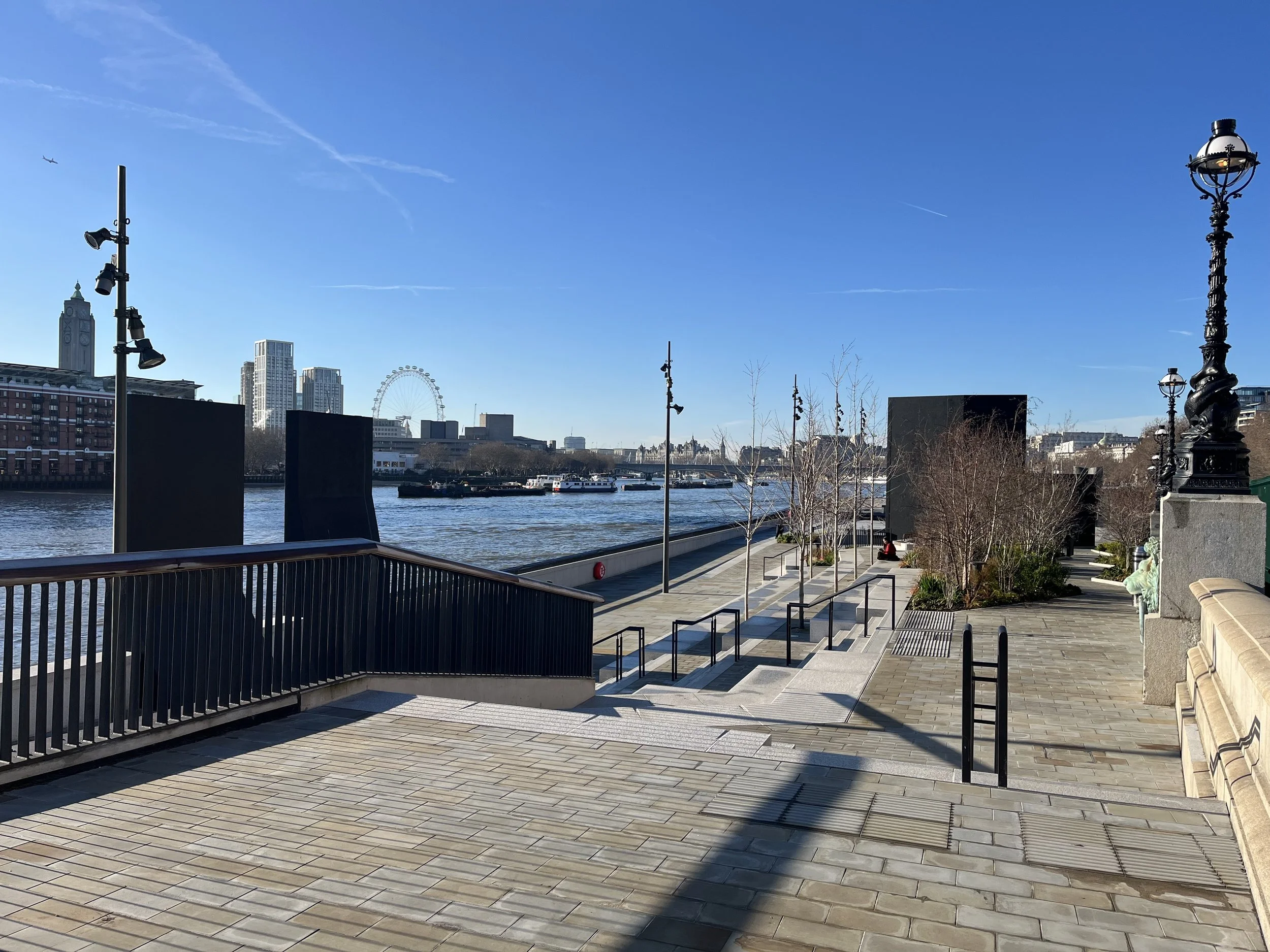 View from the upper terrace