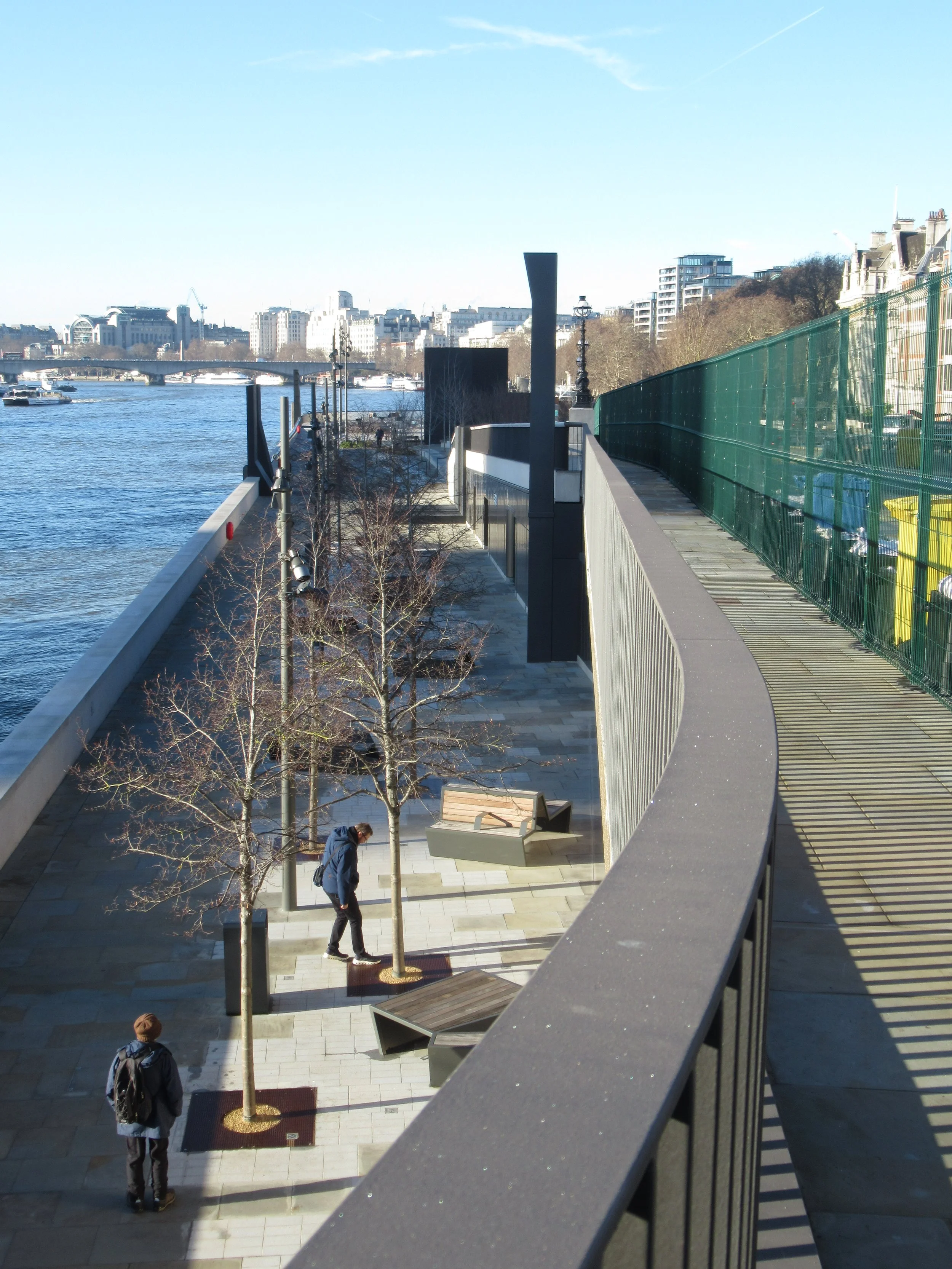 View from top of staircase on Blackfriars Bridge