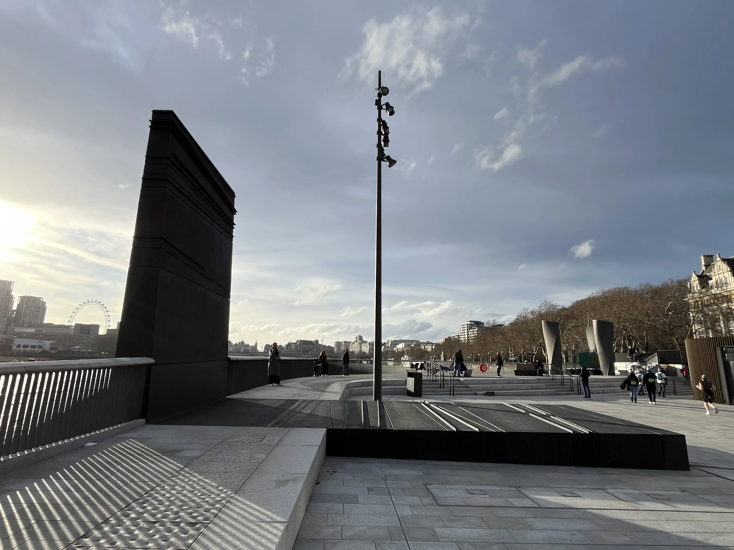 Stage and west section of the site