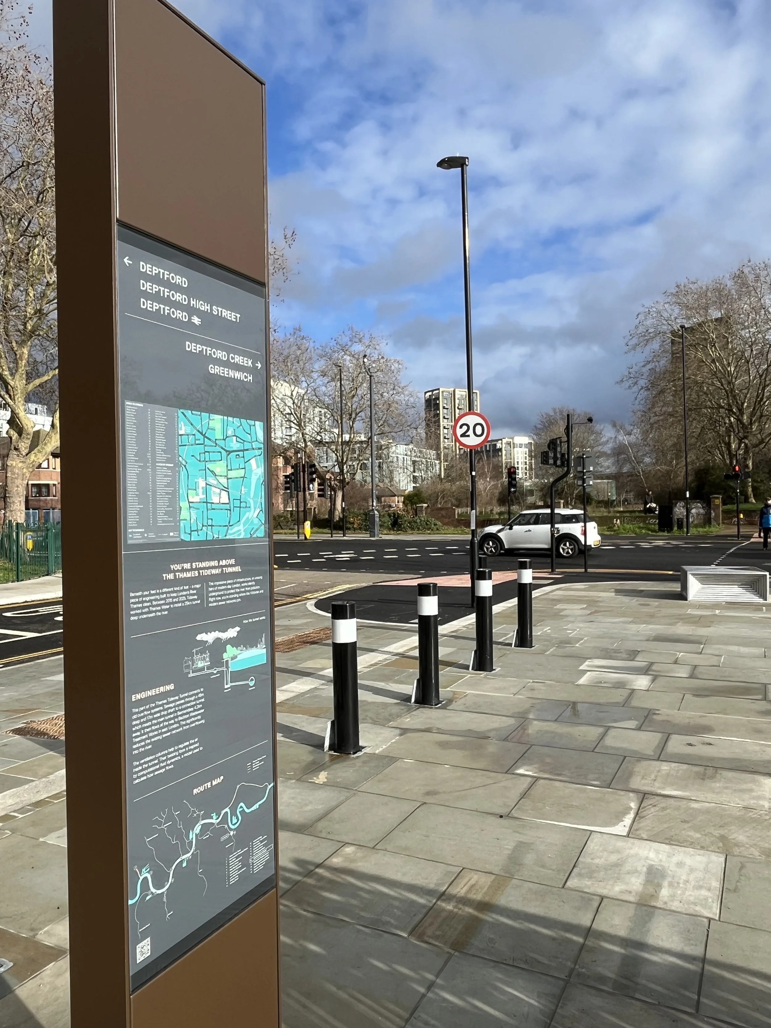 Interpretative signage and wayfinding