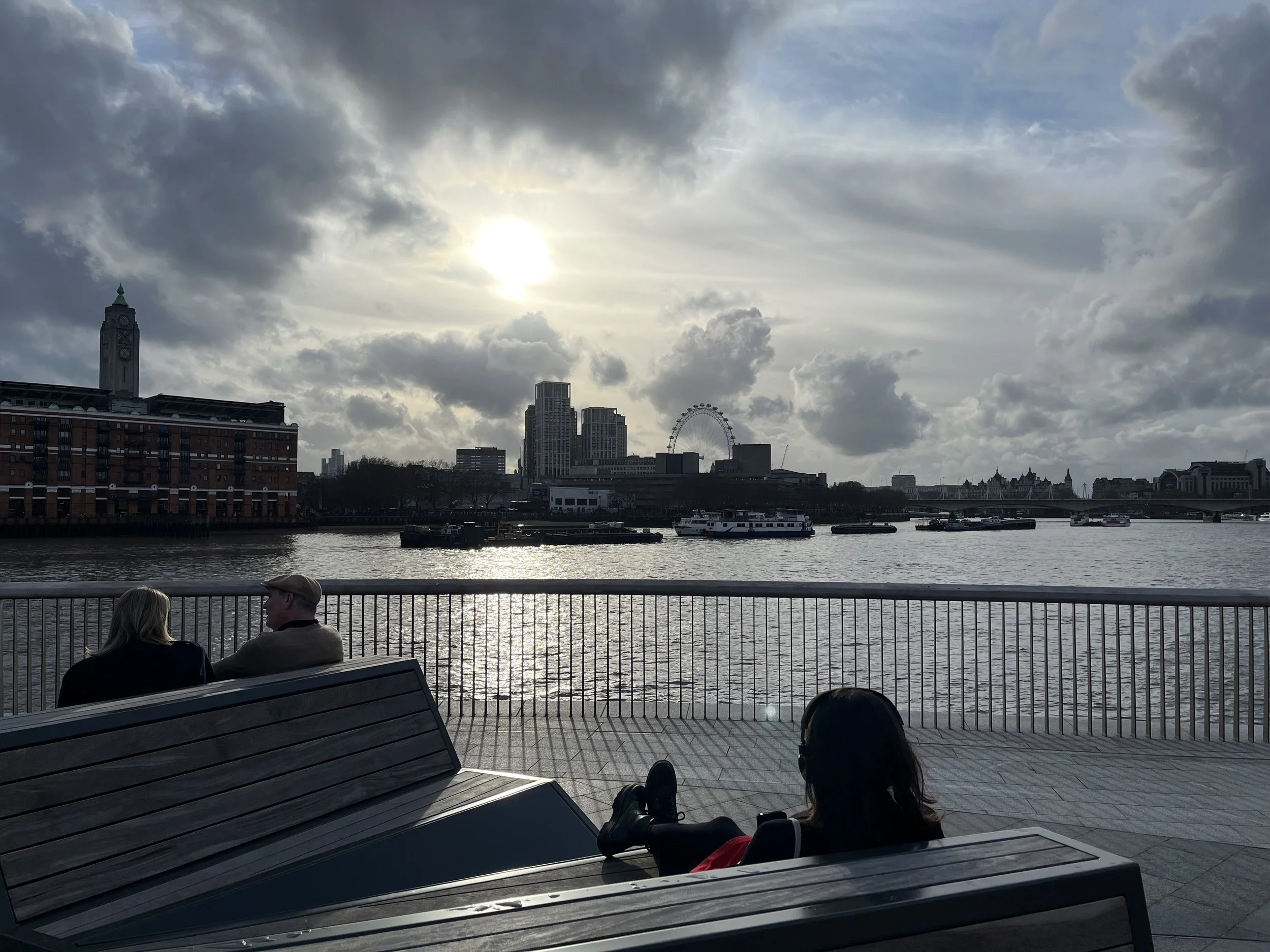View to the Oxo Tower on the South Bank
