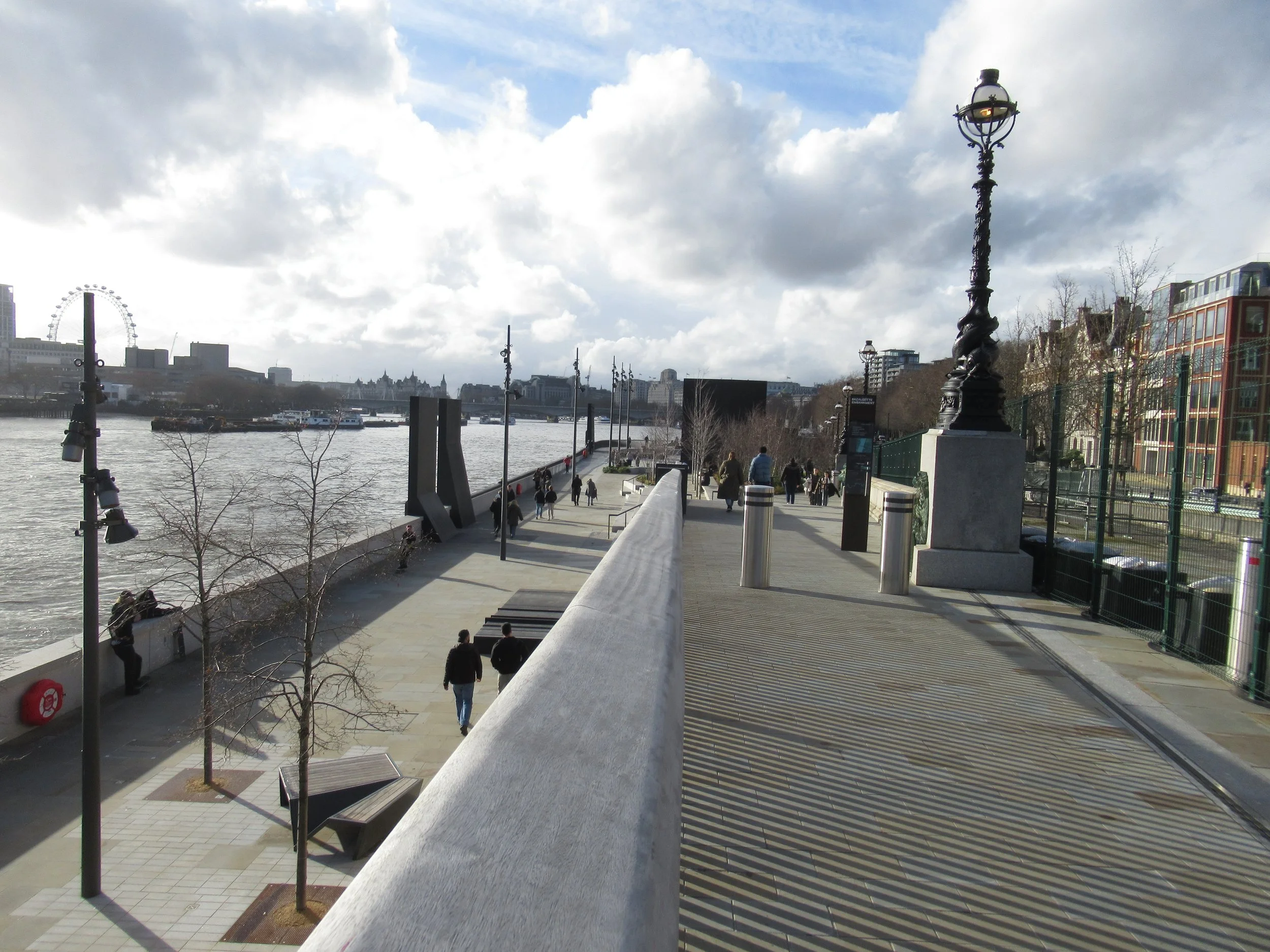 Upper terrace looking west