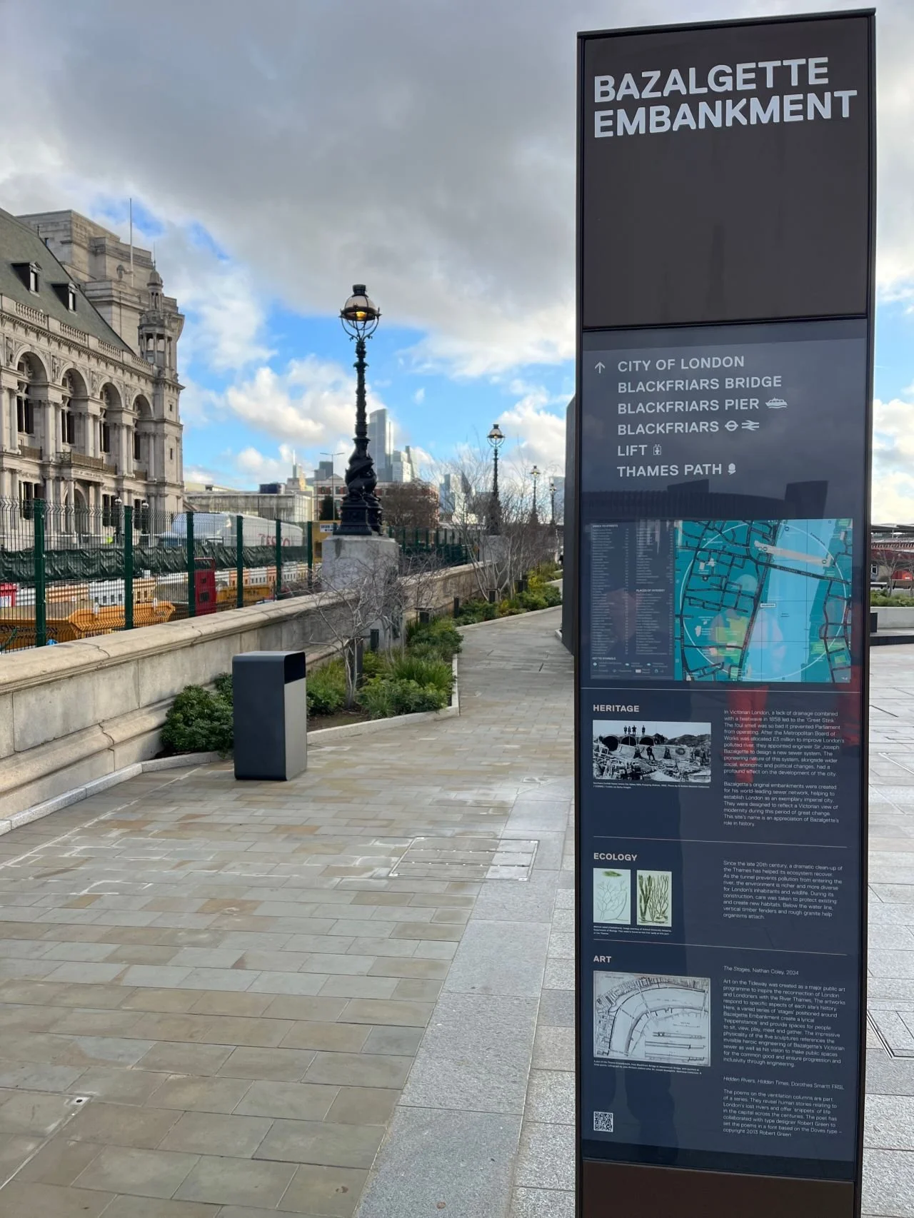 Interpretative signage and wayfinding